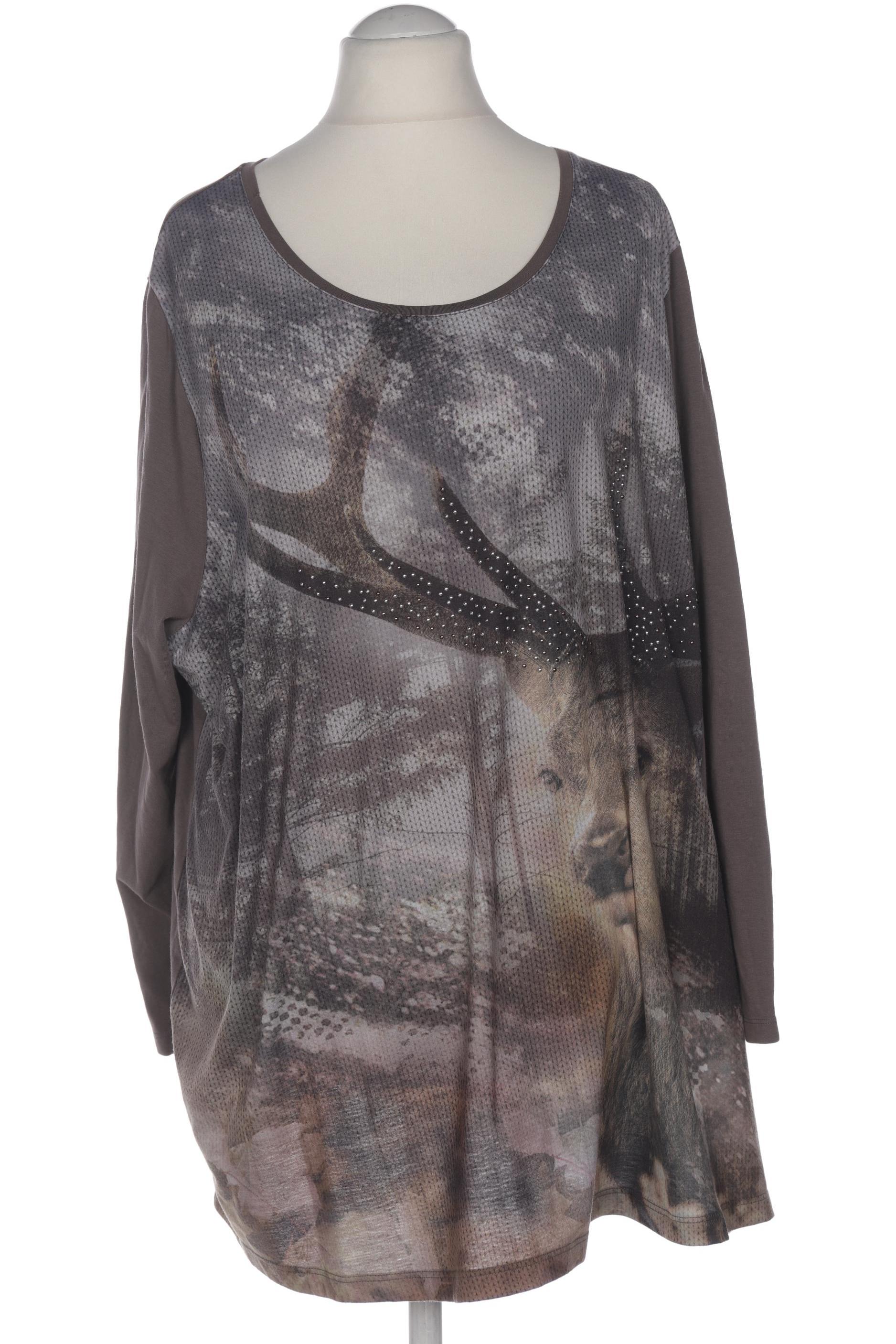 

Ulla Popken Damen Langarmshirt, braun