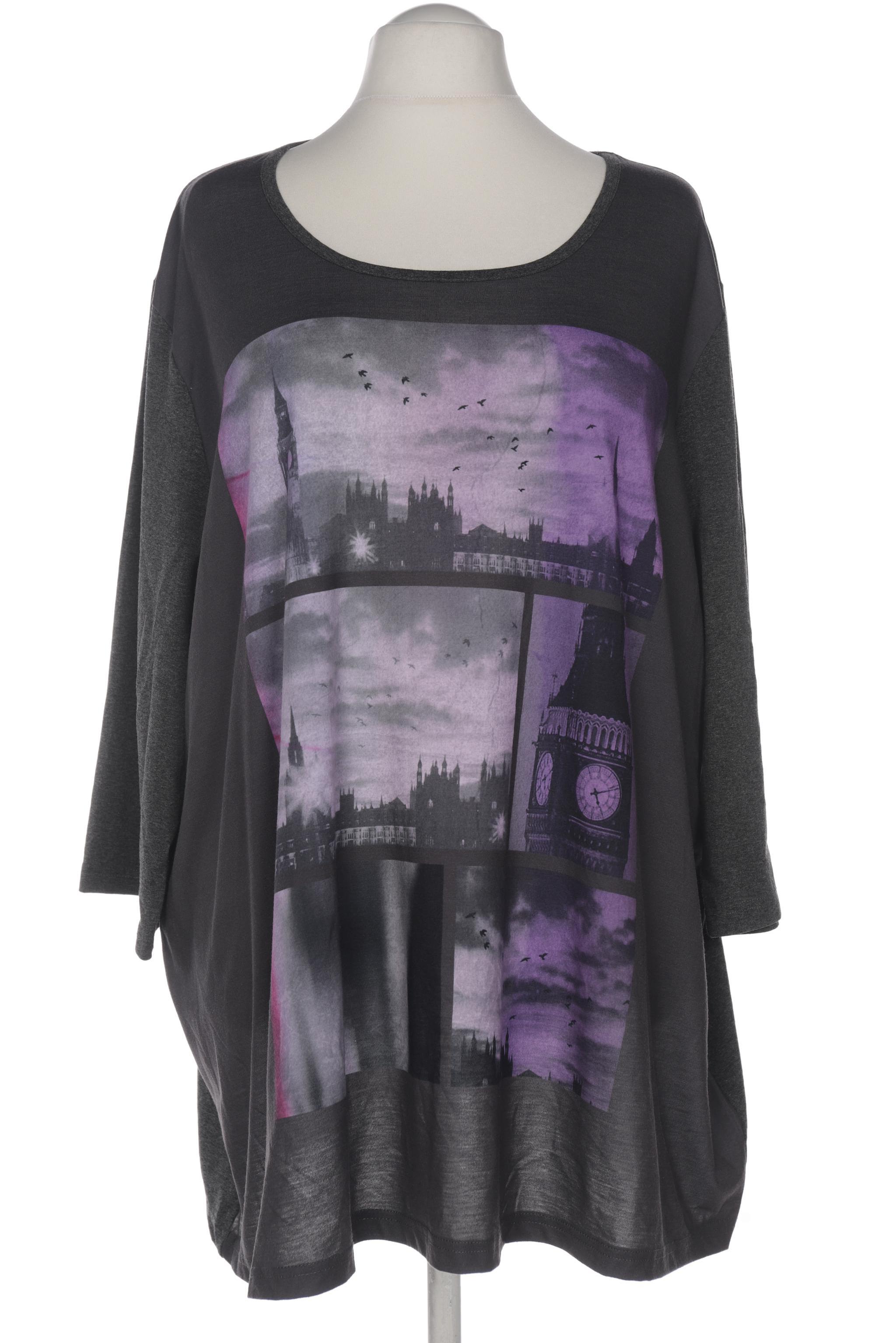 

Ulla Popken Damen T-Shirt, grau, Gr. 58