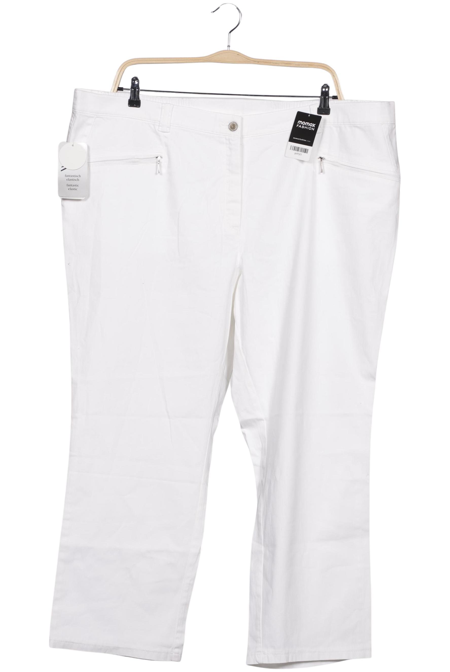 

Ulla Popken Damen Stoffhose, weiß, Gr. 28