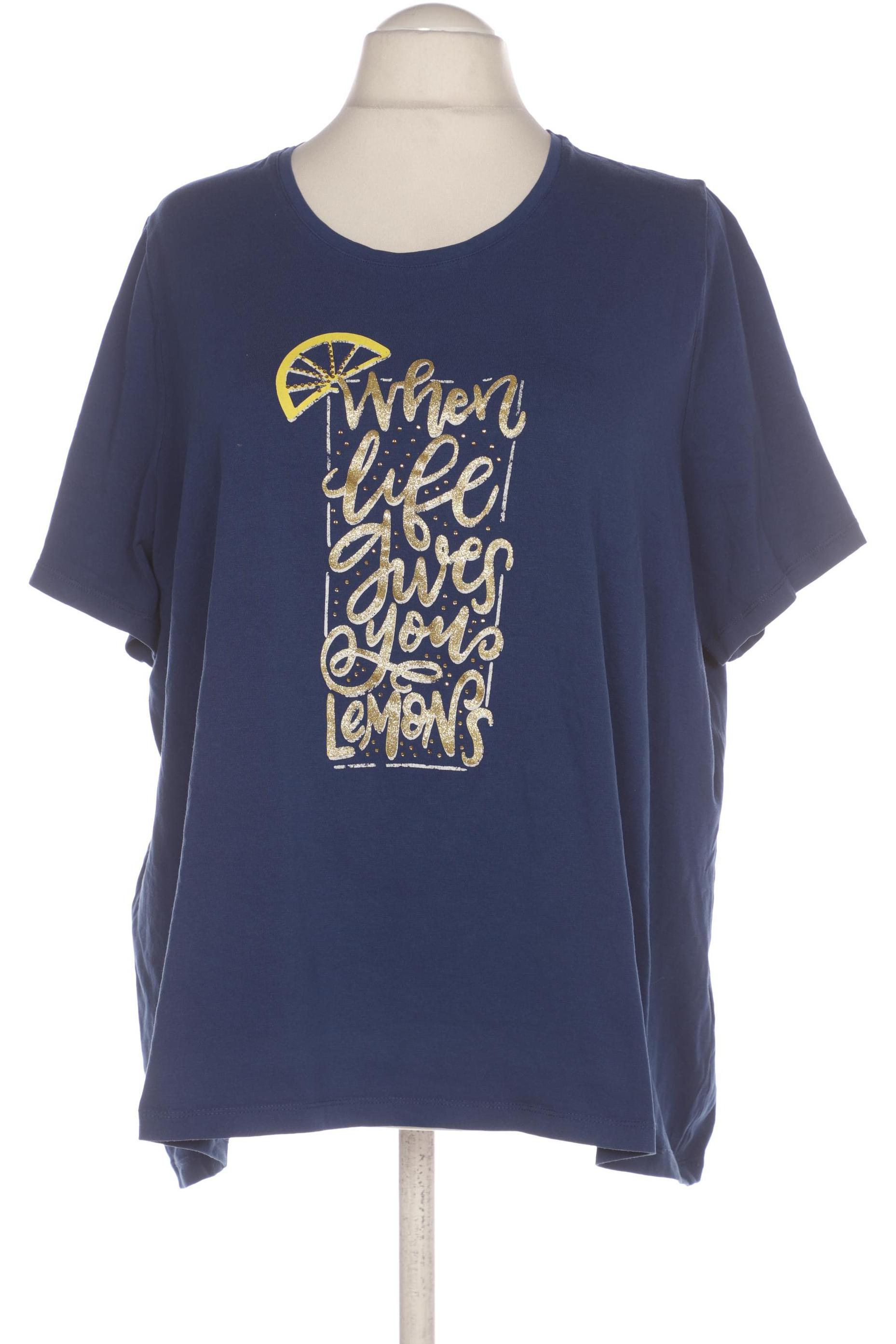 

Ulla Popken Damen T-Shirt, blau, Gr. 54