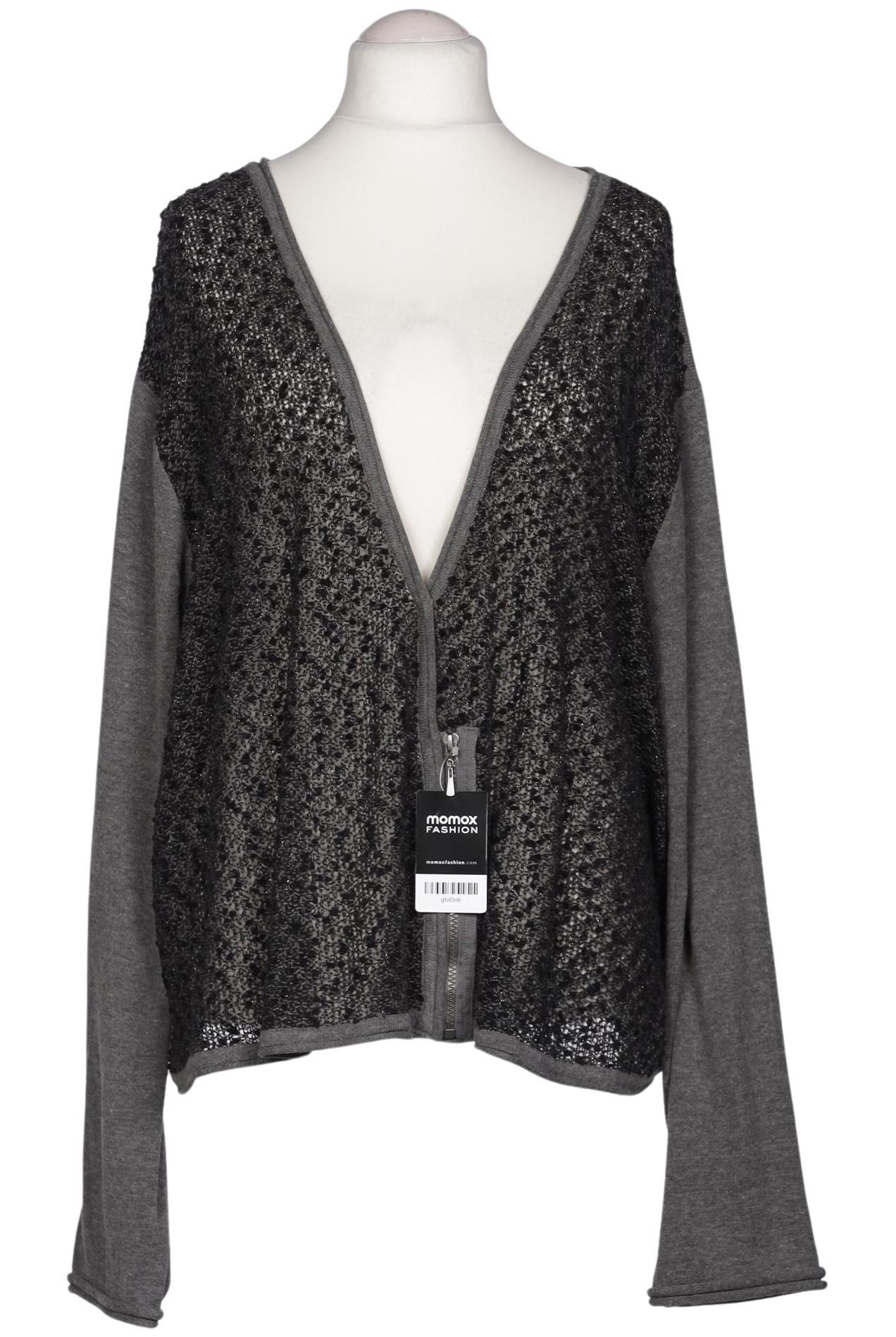 

Ulla Popken Damen Strickjacke, grau, Gr. 62