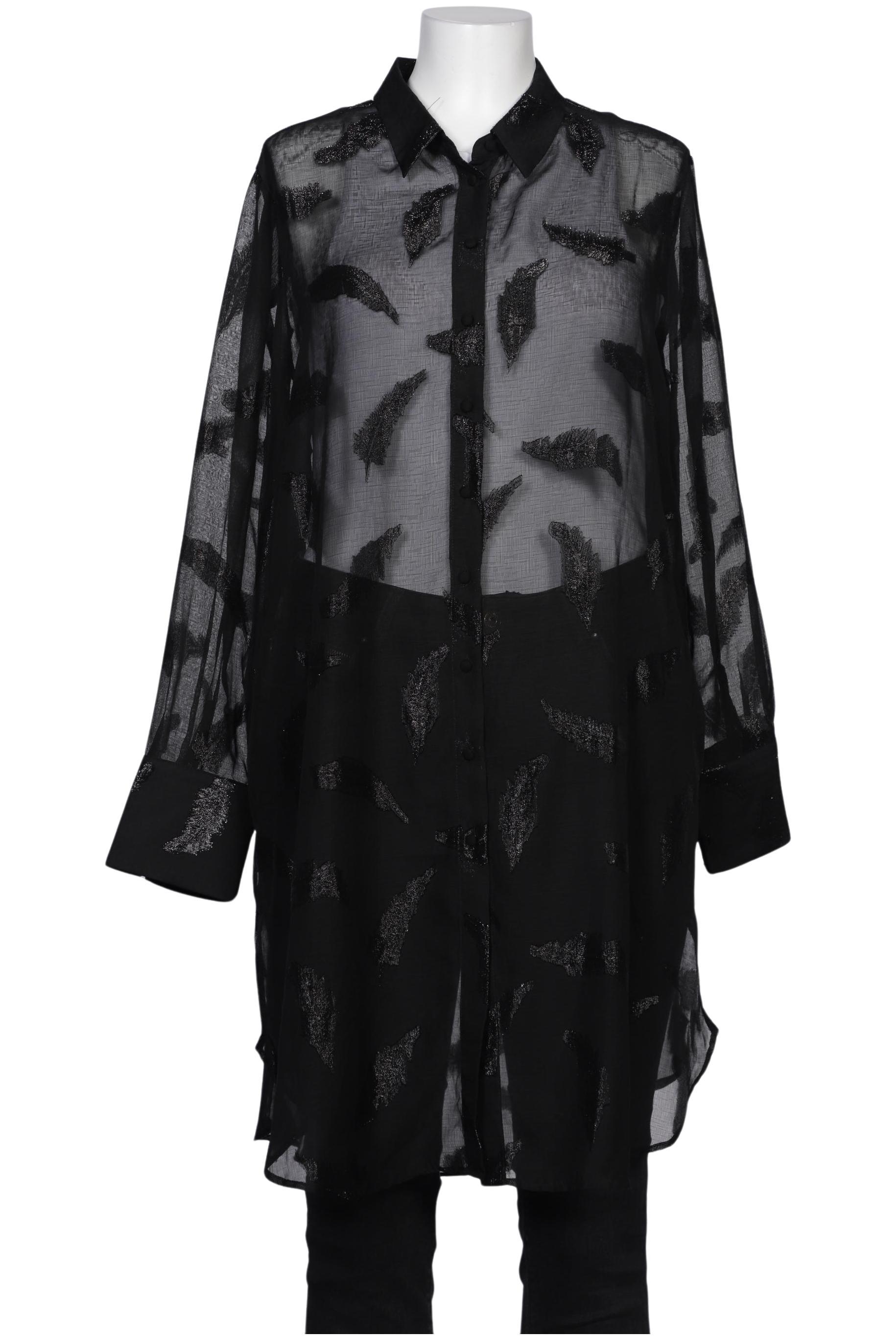 

Ulla Popken Damen Bluse, schwarz, Gr. 46