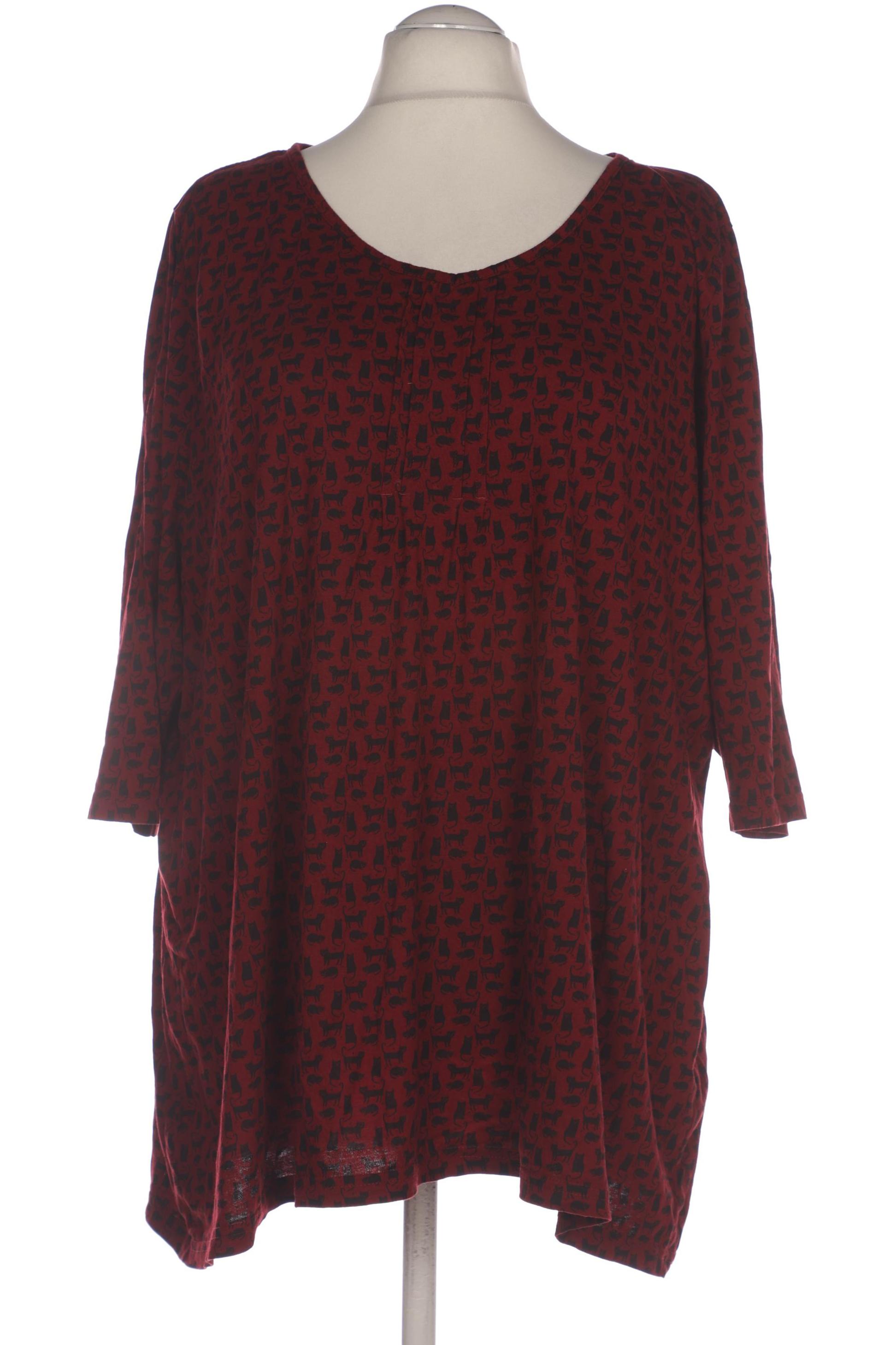 

Ulla Popken Damen Langarmshirt, bordeaux