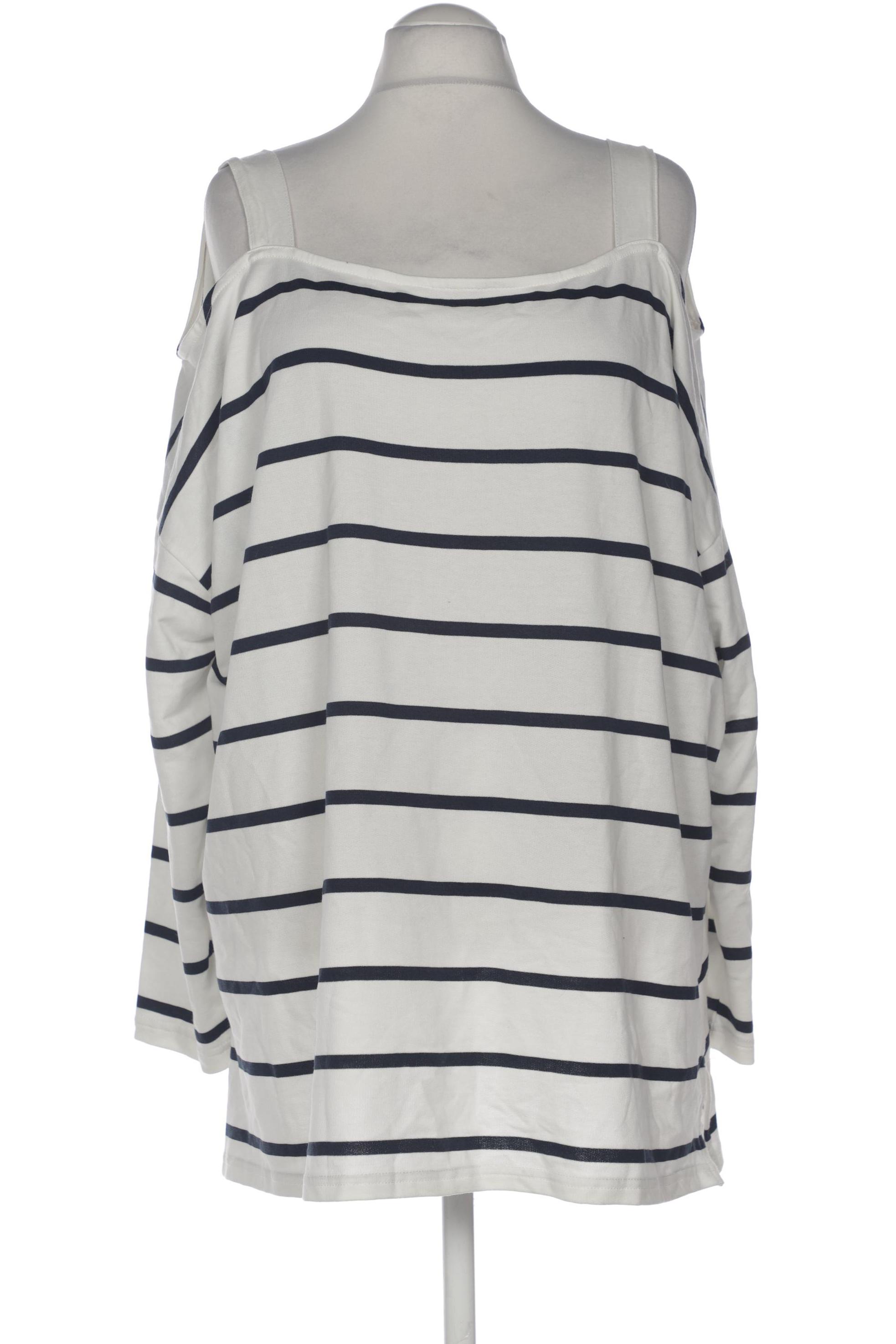 

Ulla Popken Damen Langarmshirt, weiß, Gr. 54