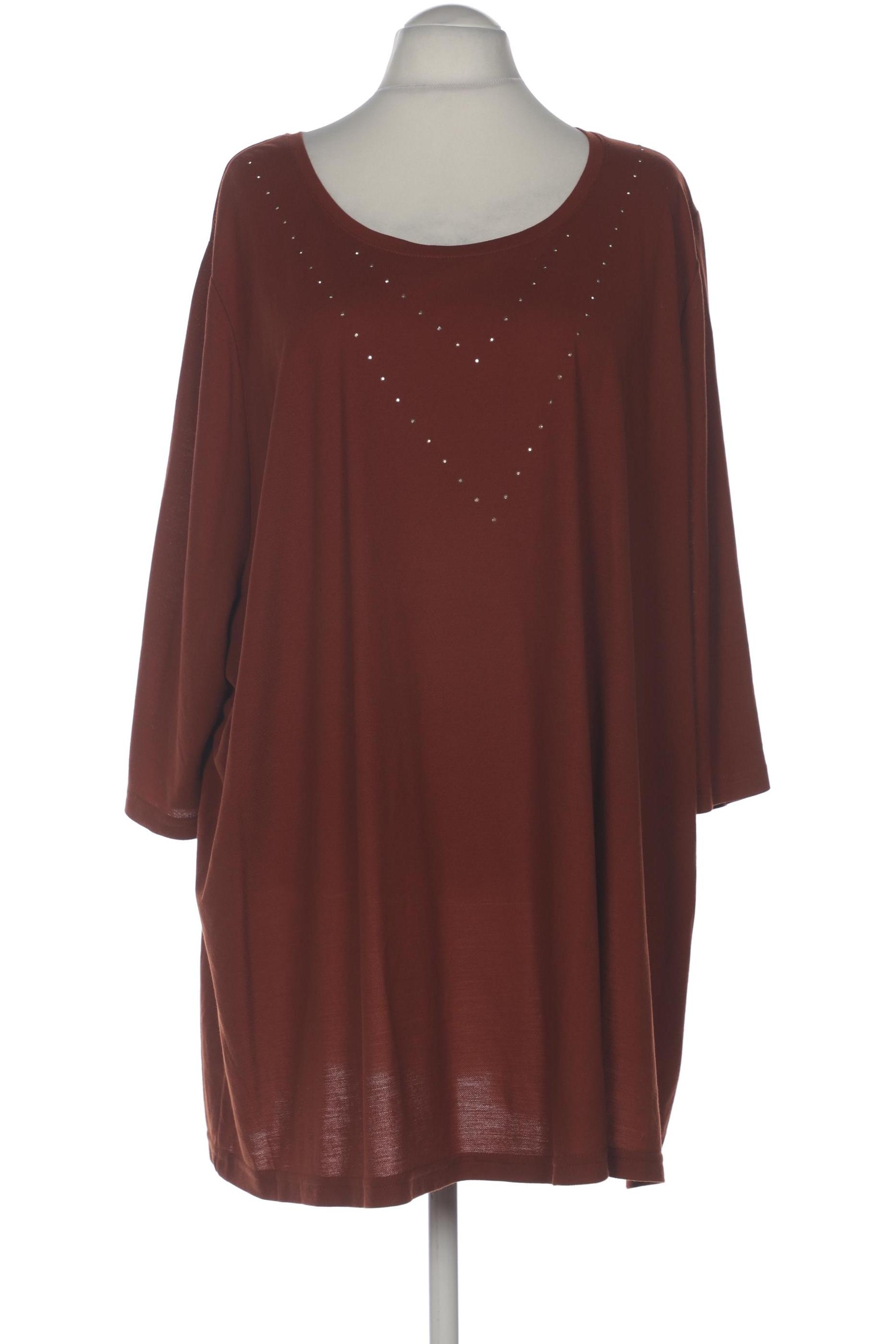 

Ulla Popken Damen Langarmshirt, braun, Gr. 62