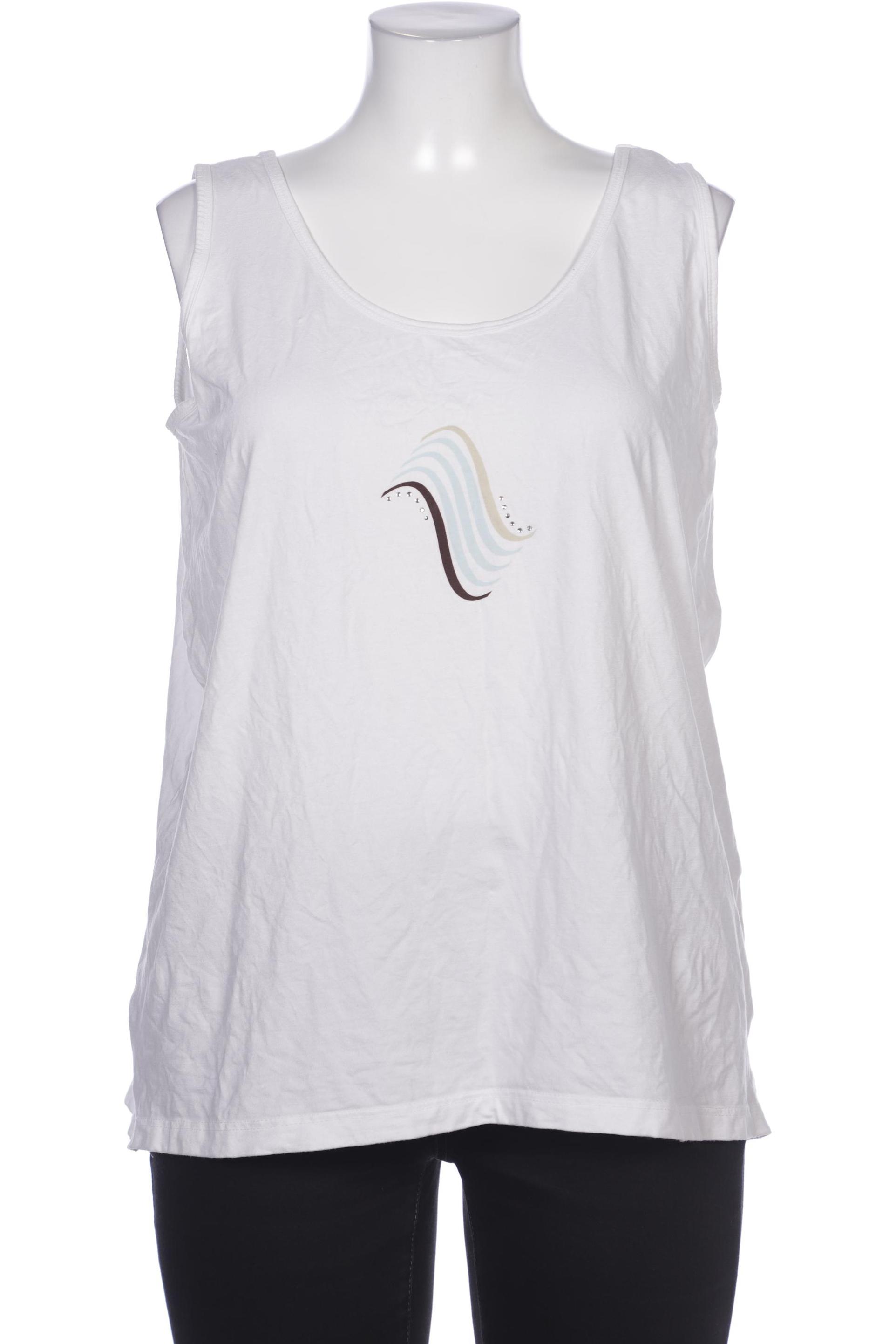 

Ulla Popken Damen Top, weiß, Gr. 46