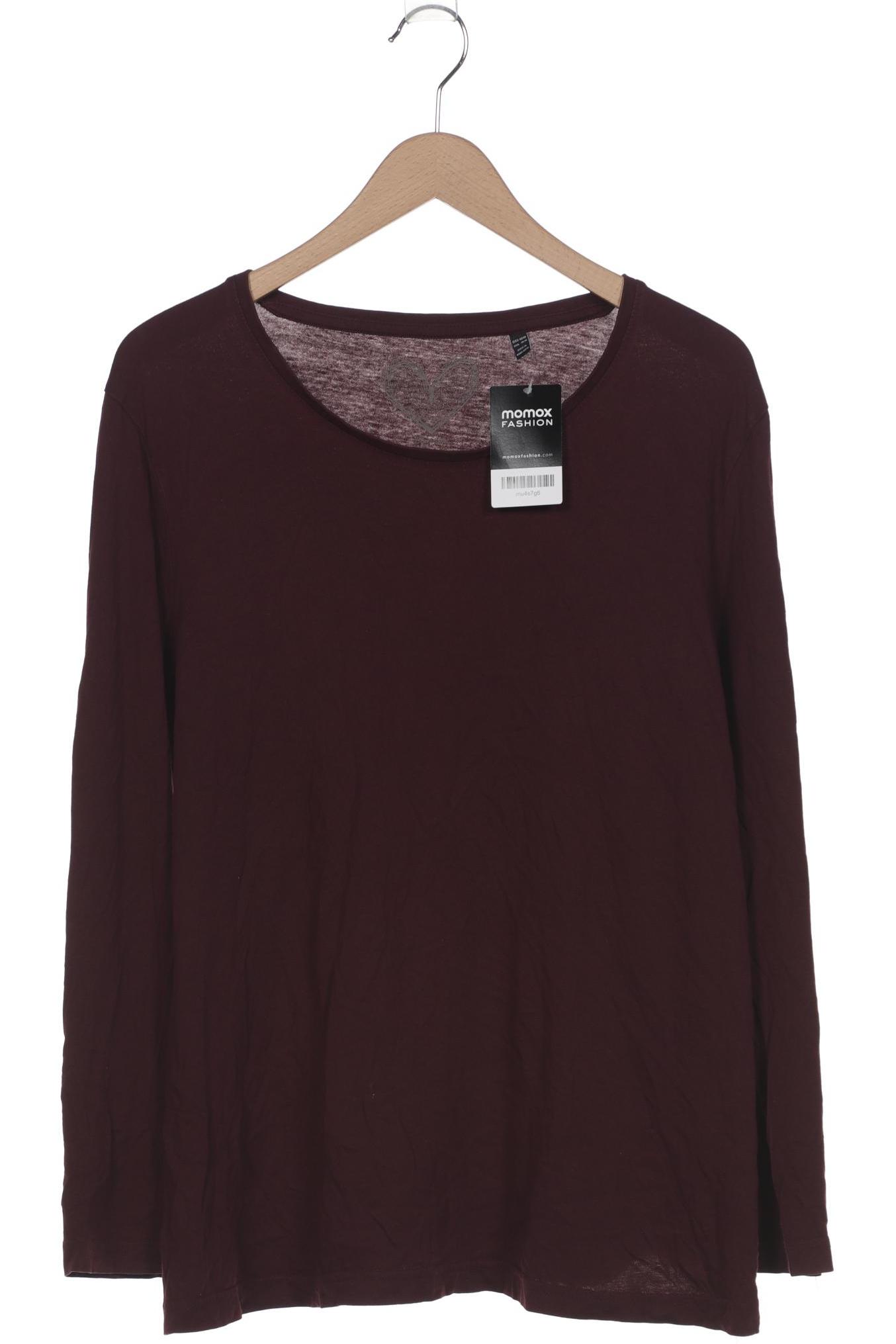 

Ulla Popken Damen Langarmshirt, bordeaux, Gr. 46
