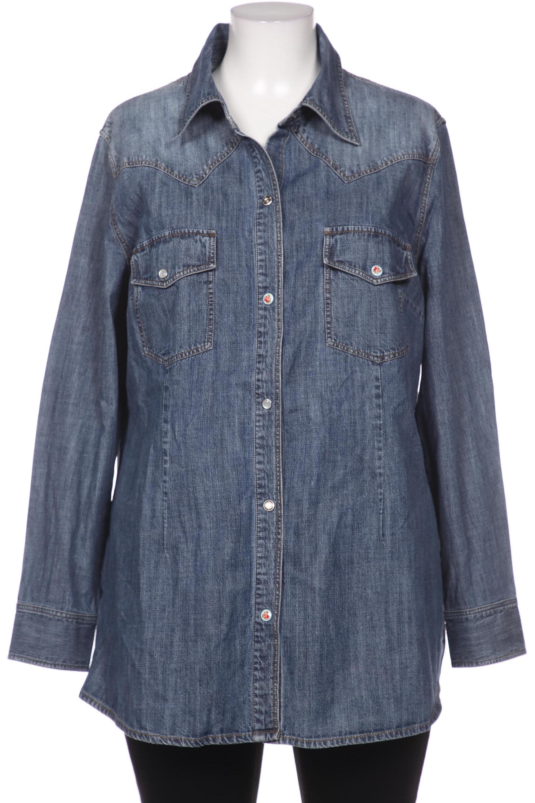 

Ulla Popken Damen Bluse, blau, Gr. 46
