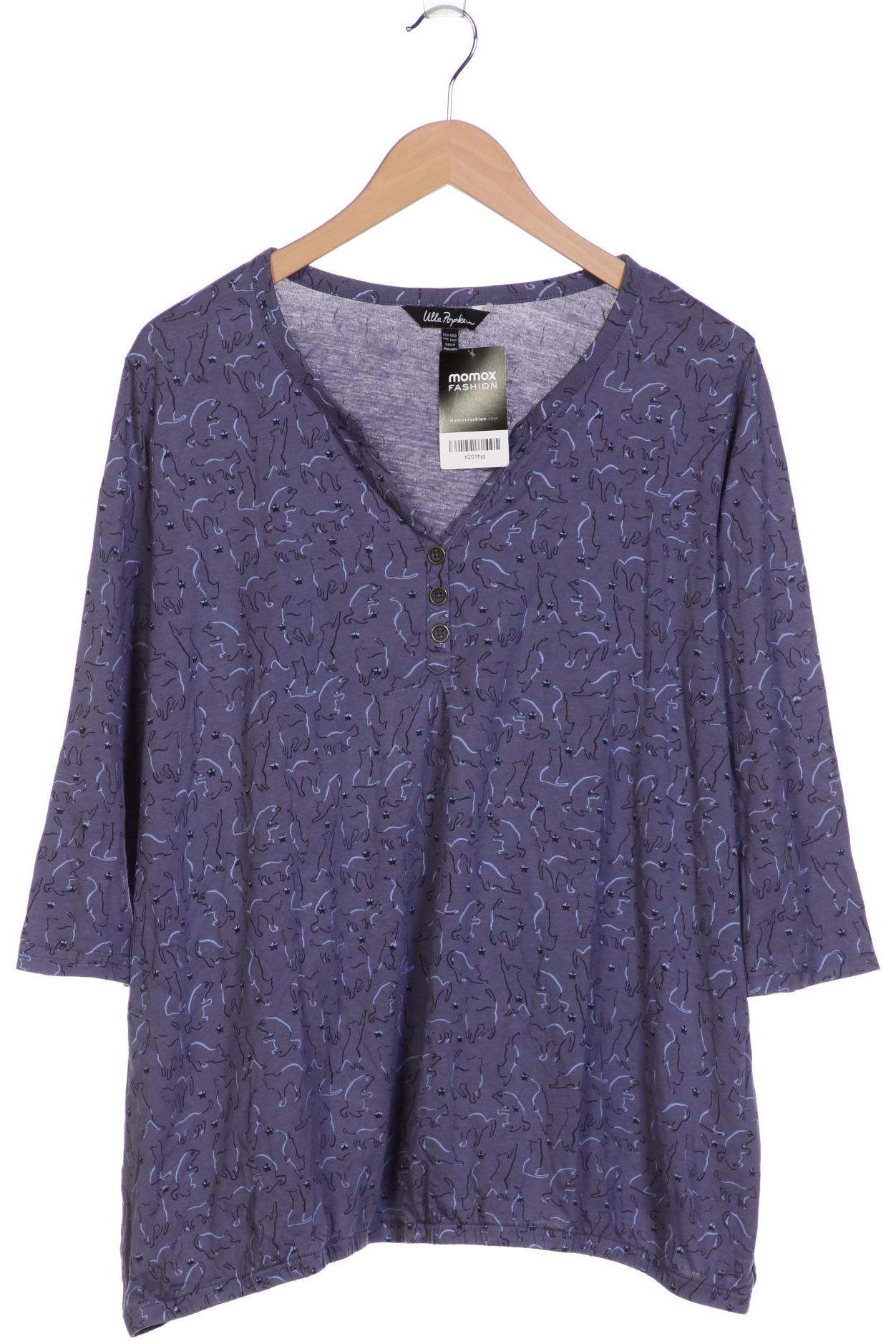 

Ulla Popken Damen Langarmshirt, blau, Gr. 50
