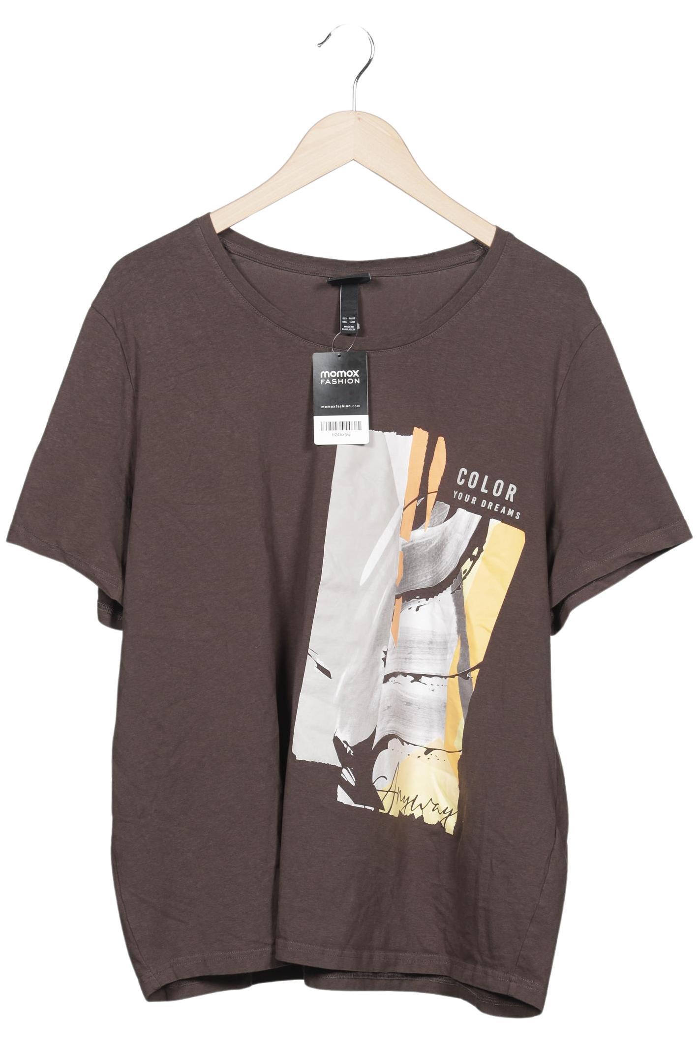 

Ulla Popken Damen T-Shirt, braun, Gr. 46