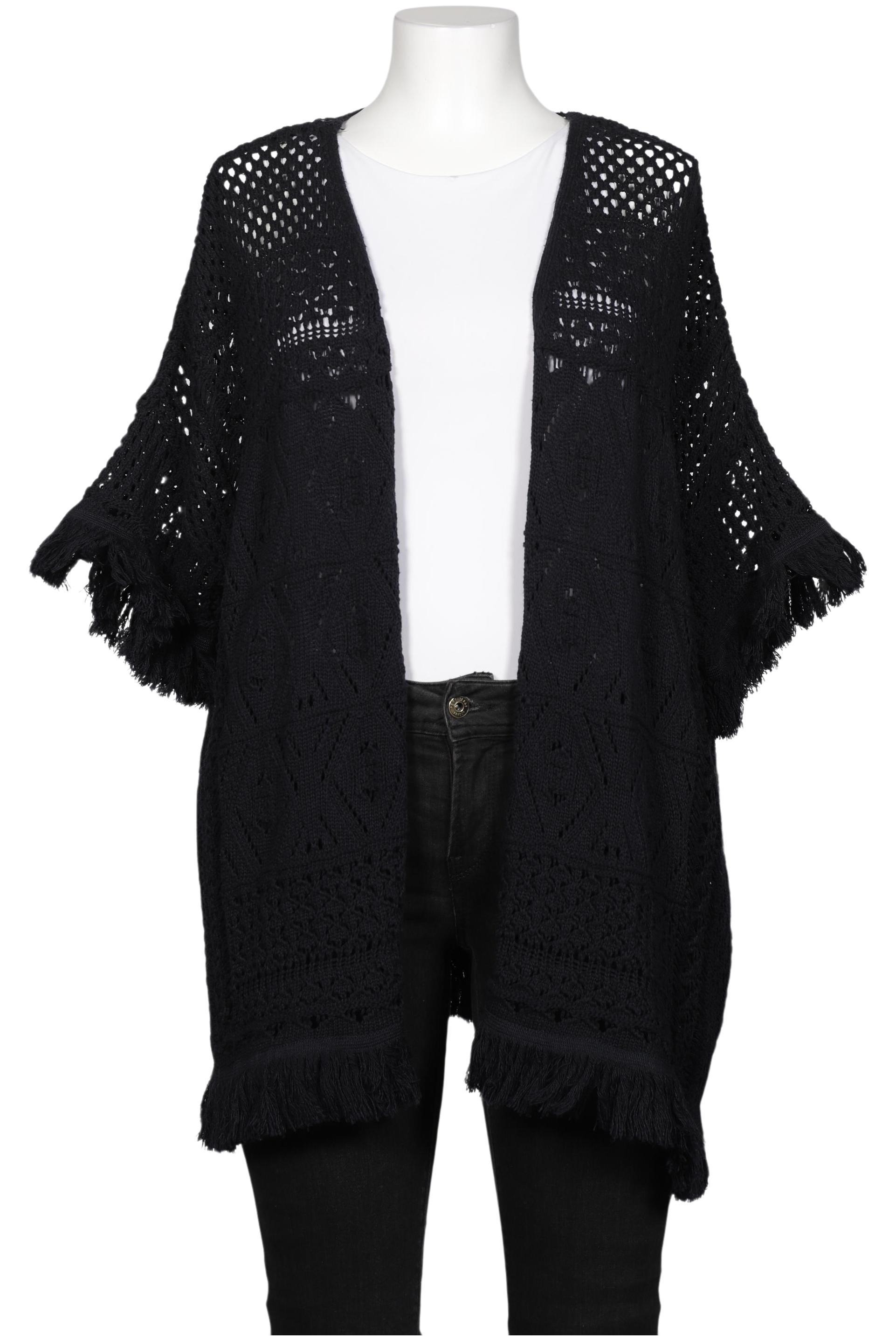 

Ulla Popken Damen Strickjacke, schwarz, Gr. 46