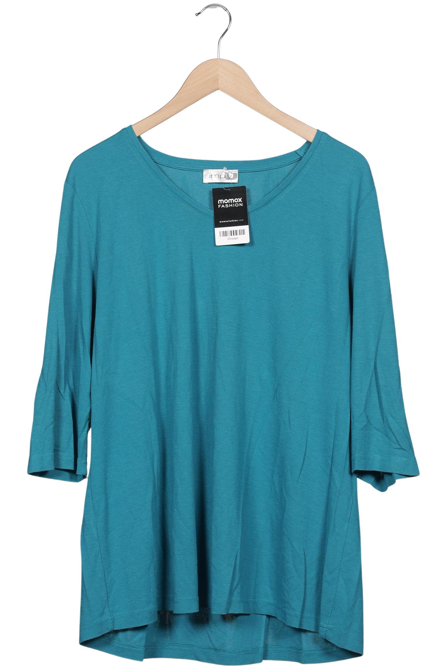 

Ulla Popken Damen Langarmshirt, türkis, Gr. 50