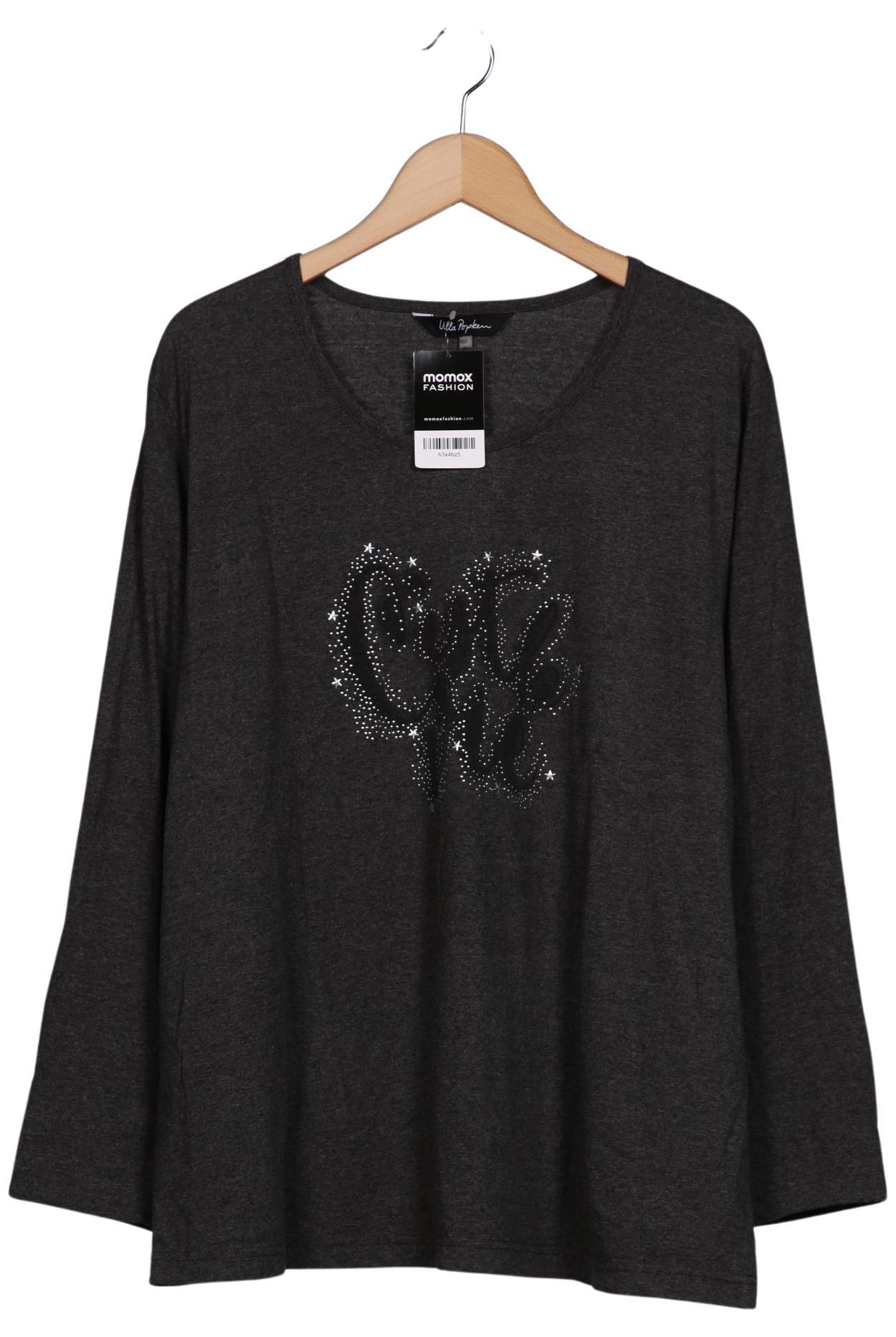 

Ulla Popken Damen Langarmshirt, grau, Gr. 46