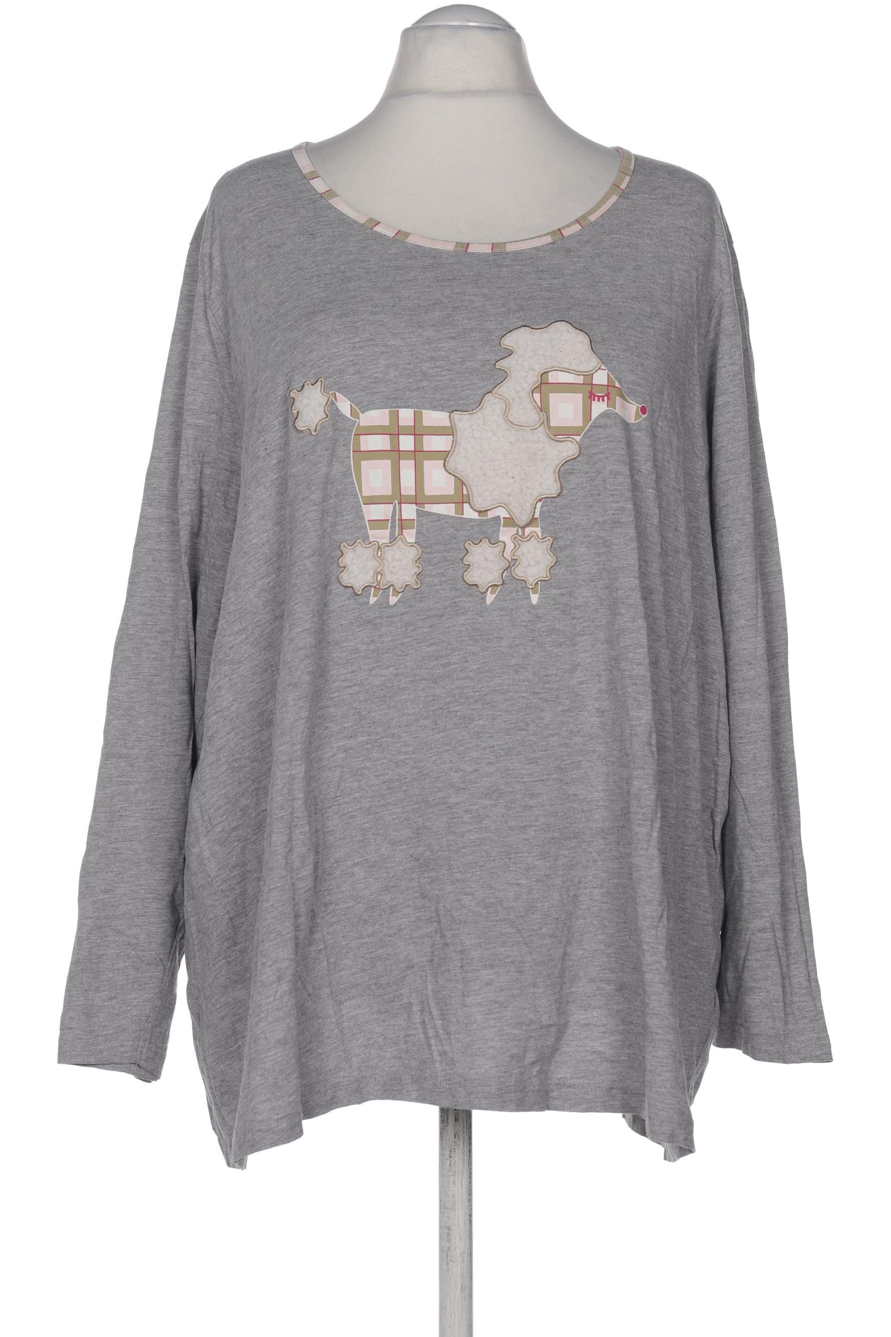 

Ulla Popken Damen Langarmshirt, grau, Gr. 54