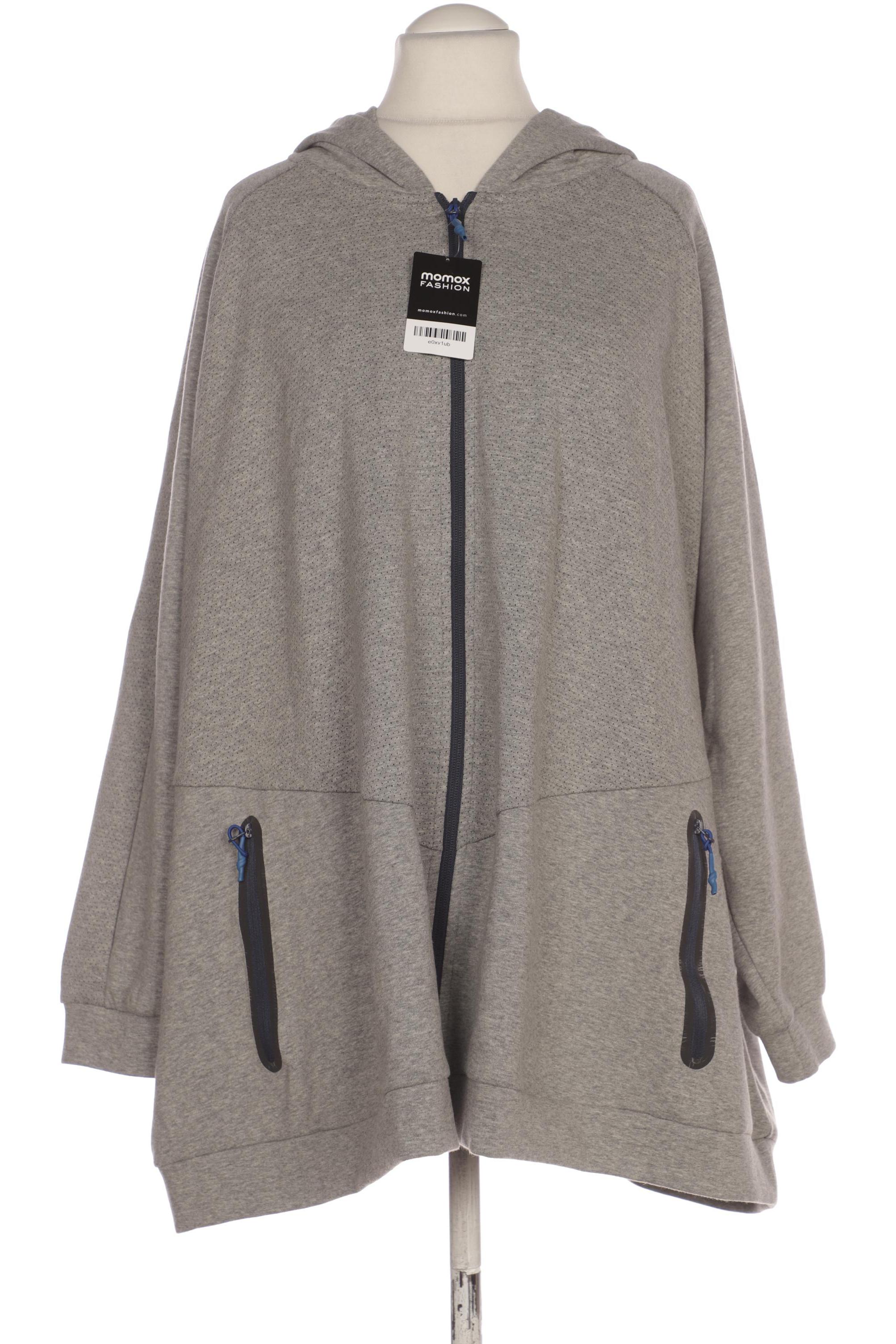 

Ulla Popken Damen Kapuzenpullover, grau, Gr. 62