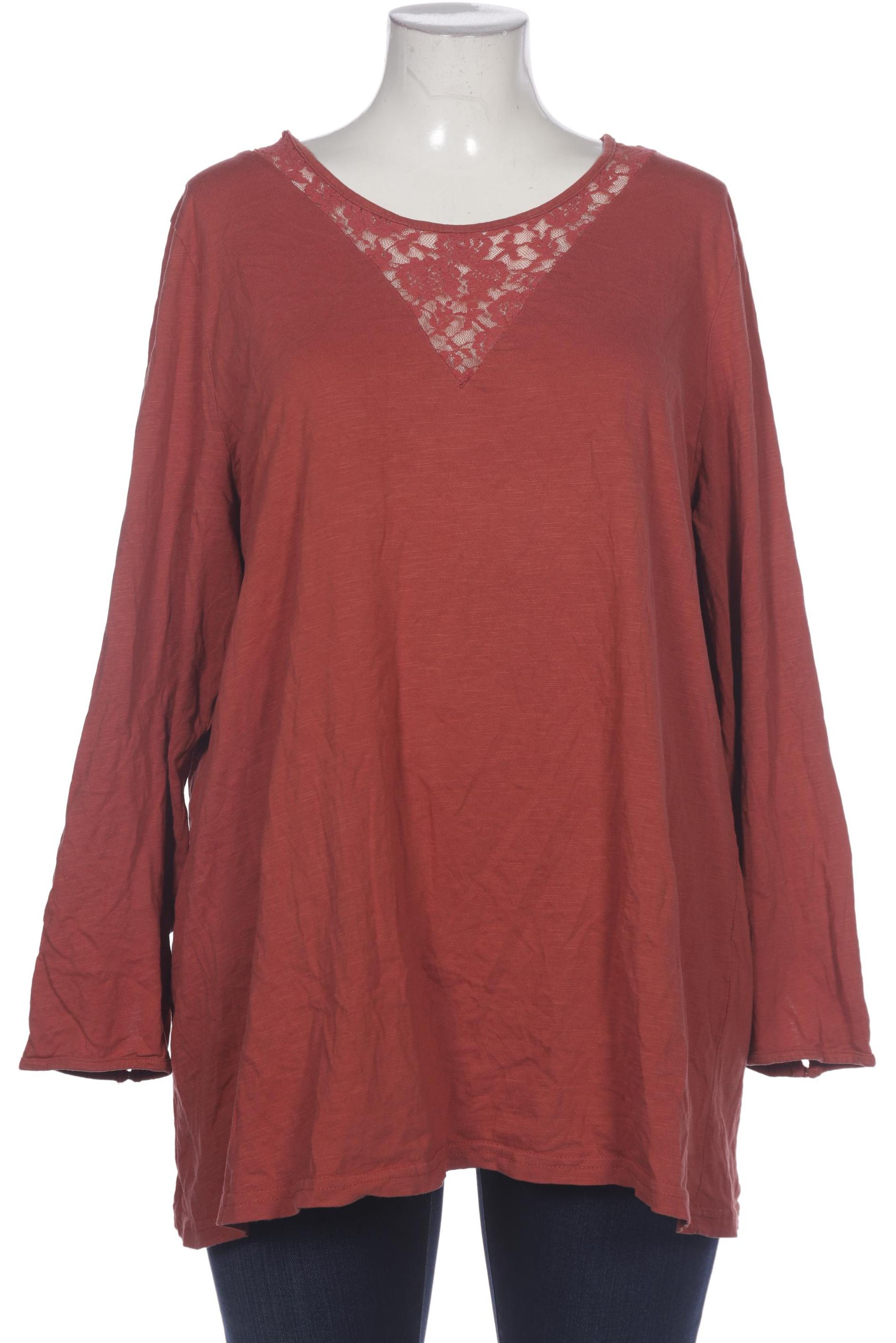 

Ulla Popken Damen Langarmshirt, orange, Gr. 50