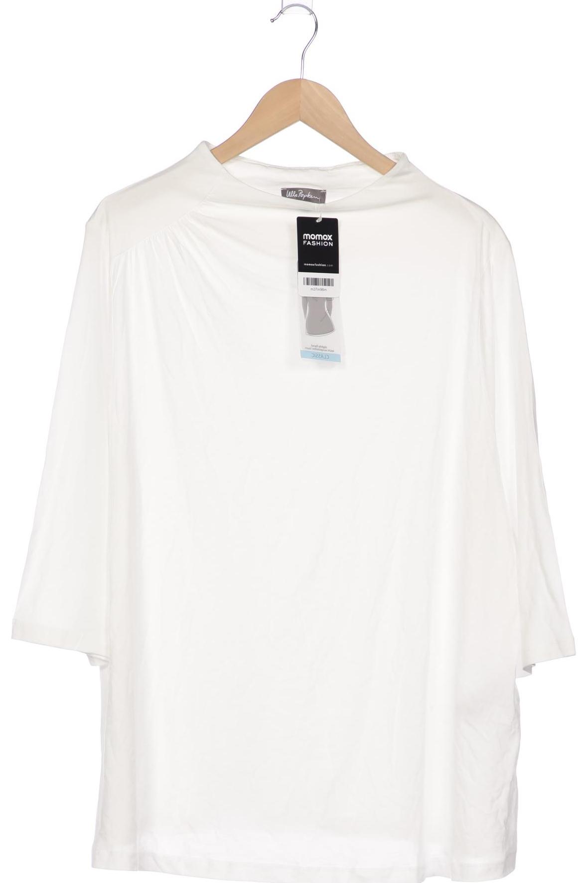 

Ulla Popken Damen Langarmshirt, weiß, Gr. 50