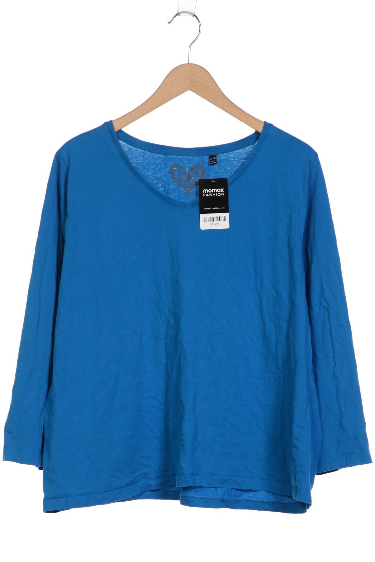 

Ulla Popken Damen Langarmshirt, blau, Gr. 50