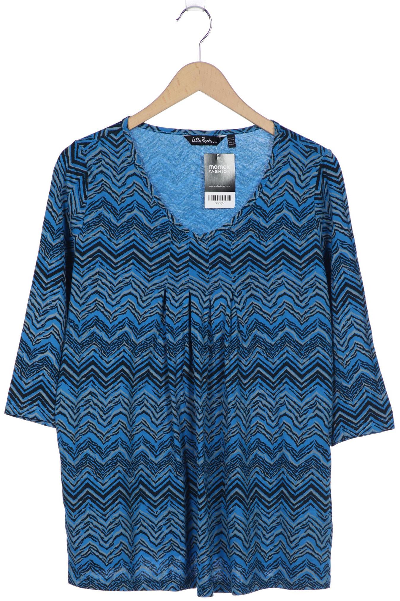 

Ulla Popken Damen Langarmshirt, blau