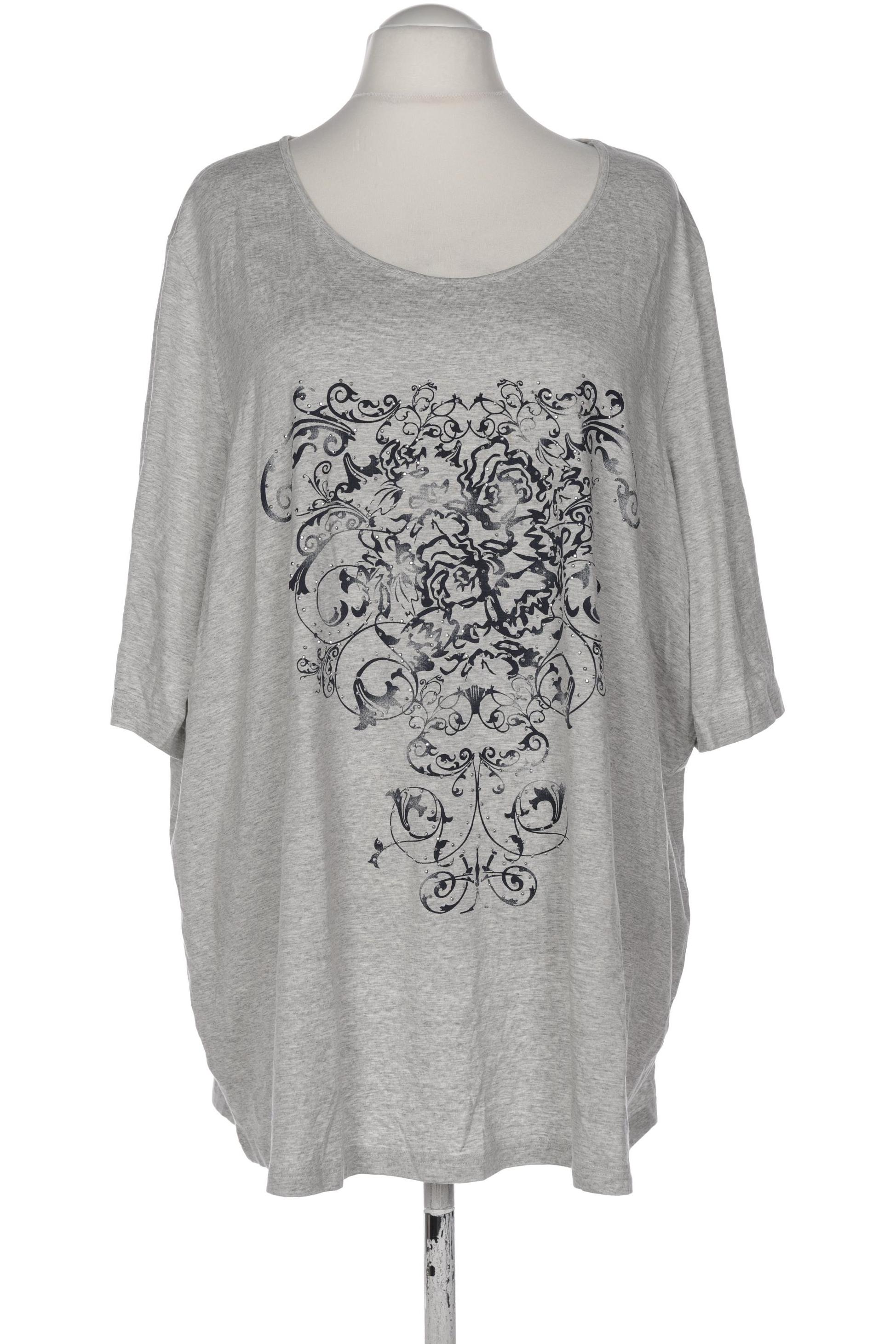 

Ulla Popken Damen T-Shirt, grau, Gr. 58