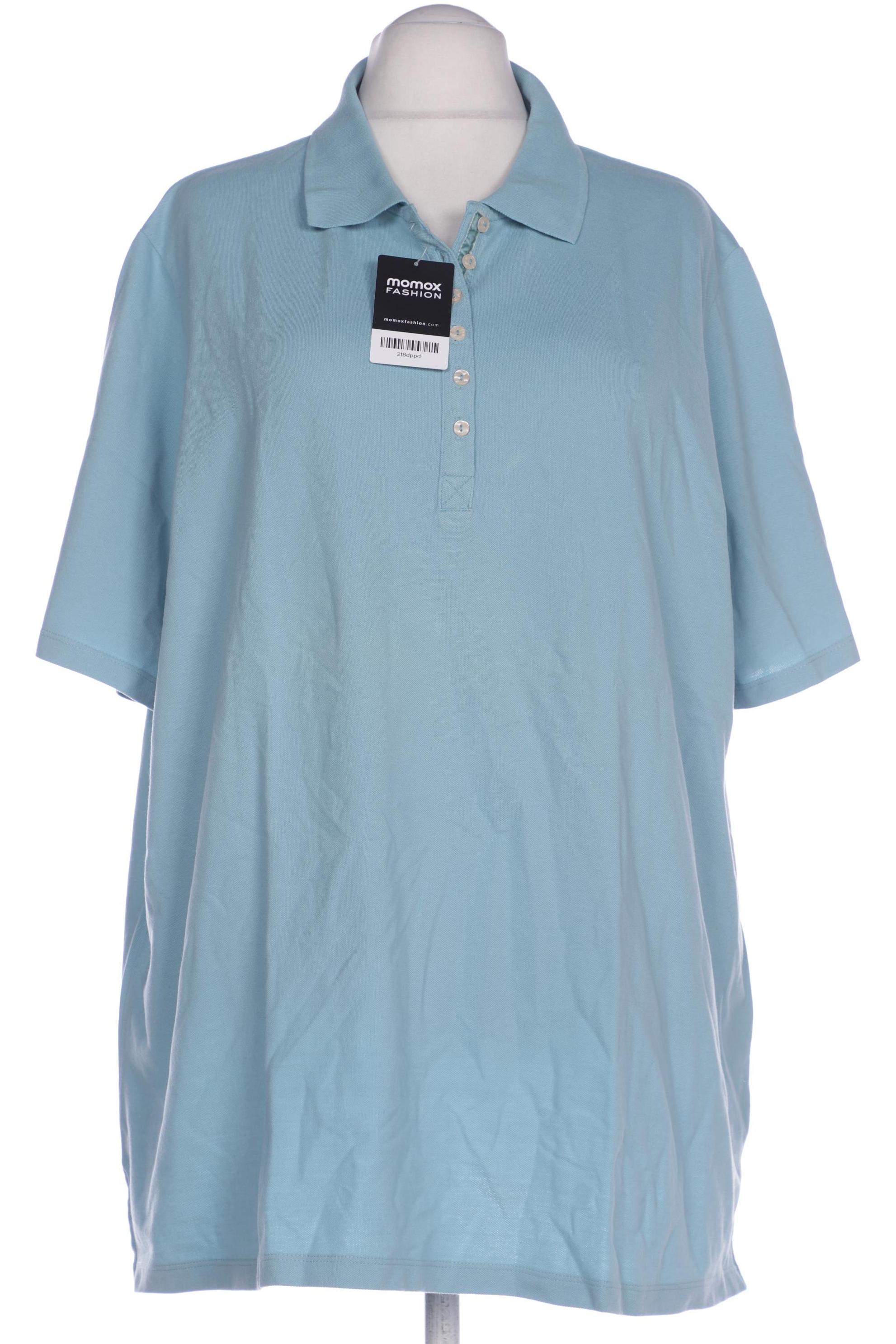 

Ulla Popken Damen Poloshirt, türkis, Gr. 56