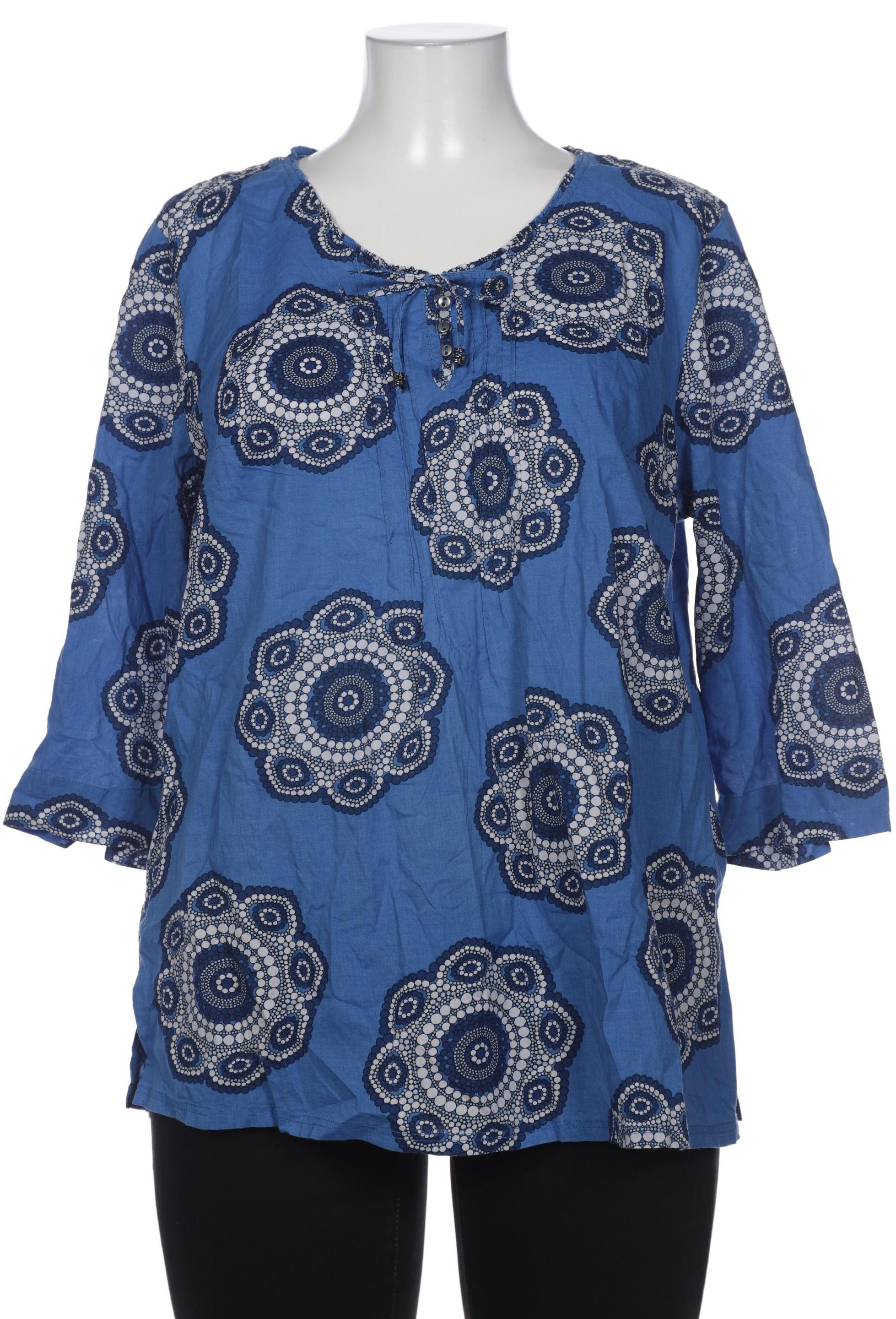 

Ulla Popken Damen Bluse, blau, Gr. 46