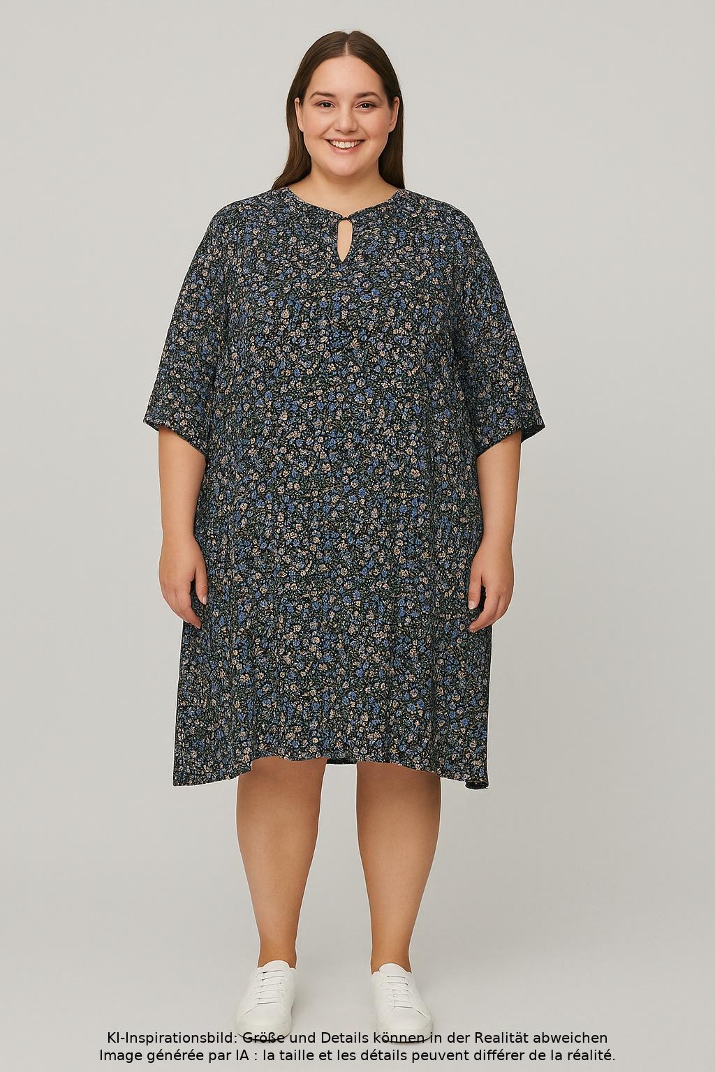 

Ulla Popken Damen Kleid, mehrfarbig, Gr. 58