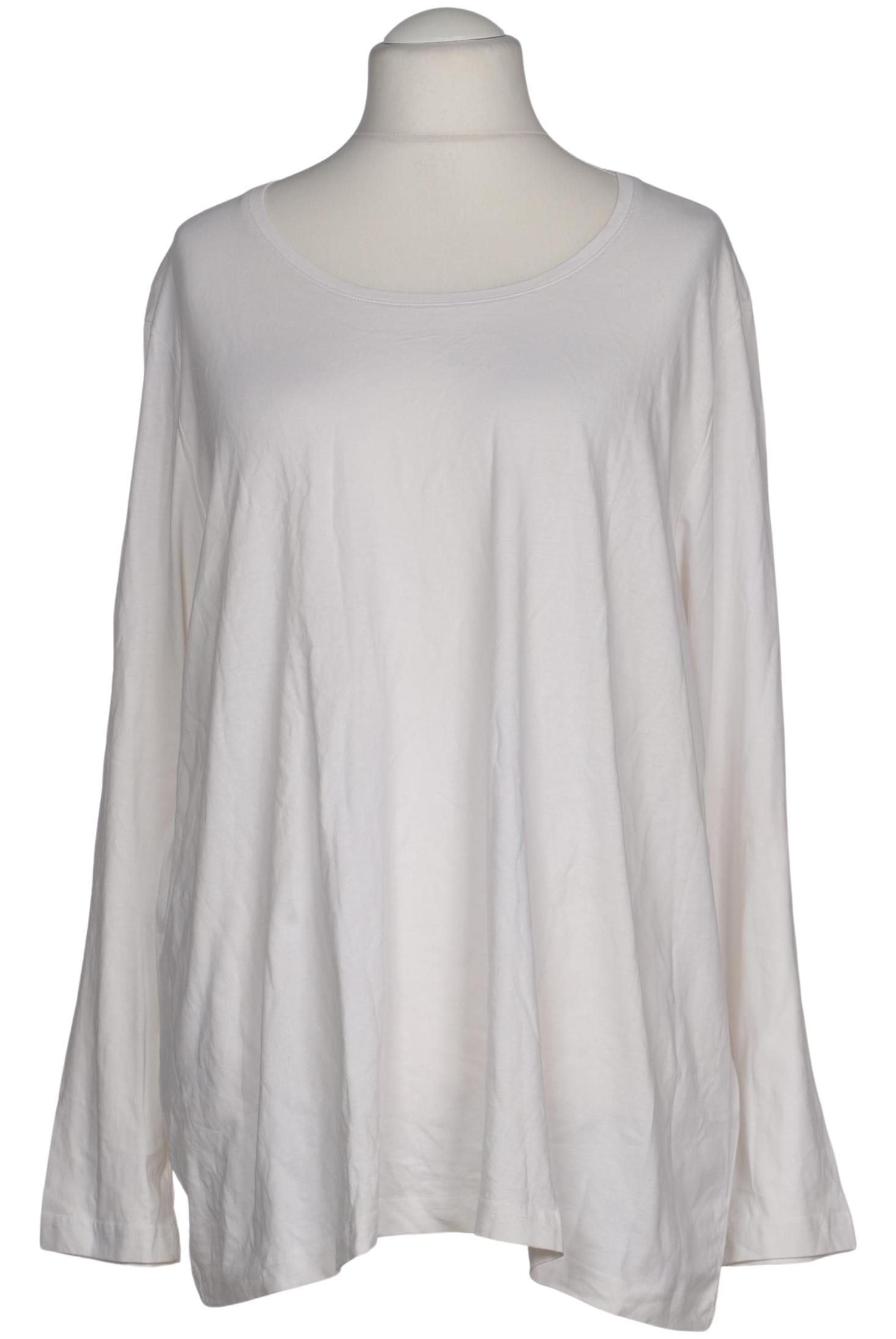 

Ulla Popken Damen Langarmshirt, weiß, Gr. 54