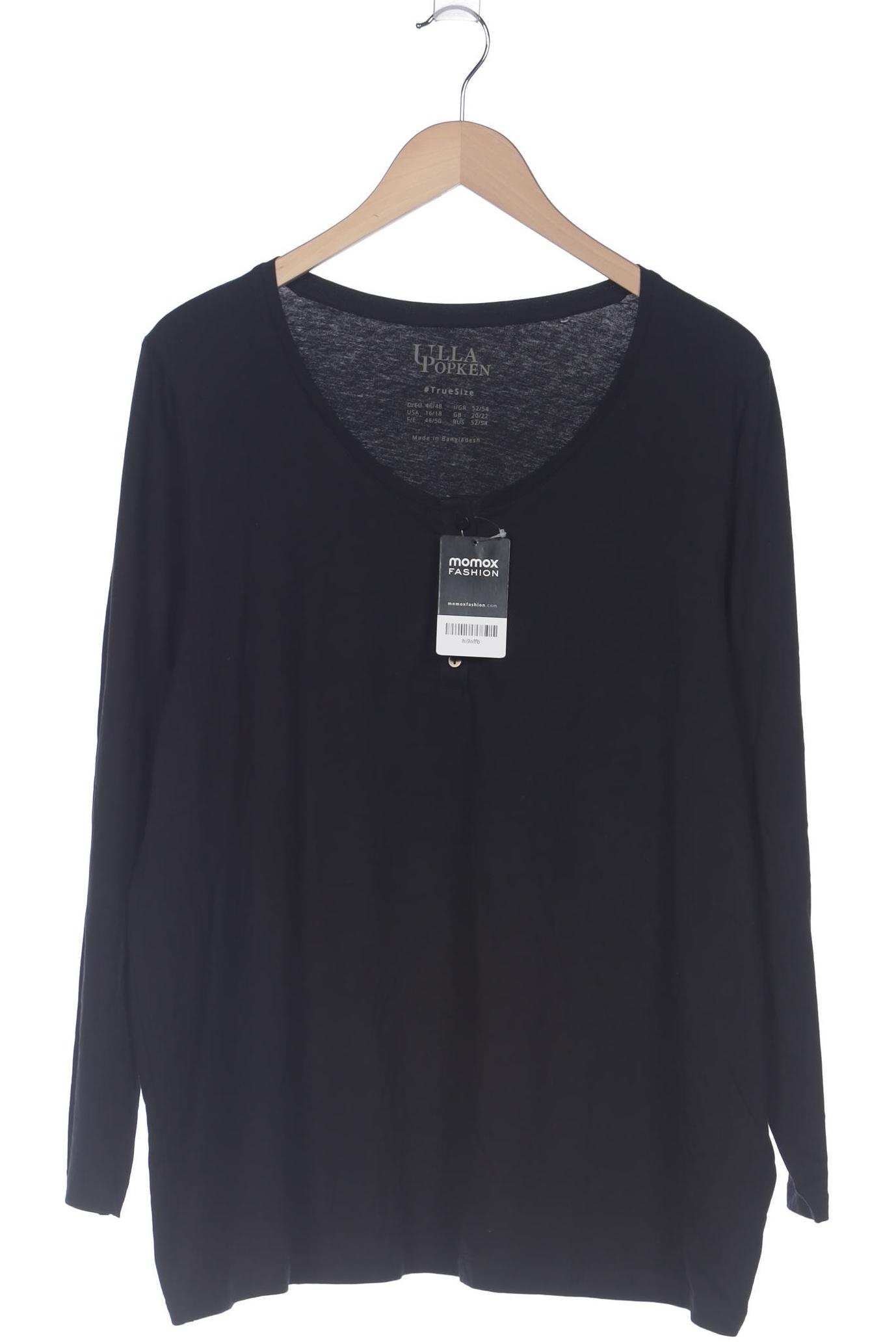 

Ulla Popken Damen Langarmshirt, schwarz, Gr. 46