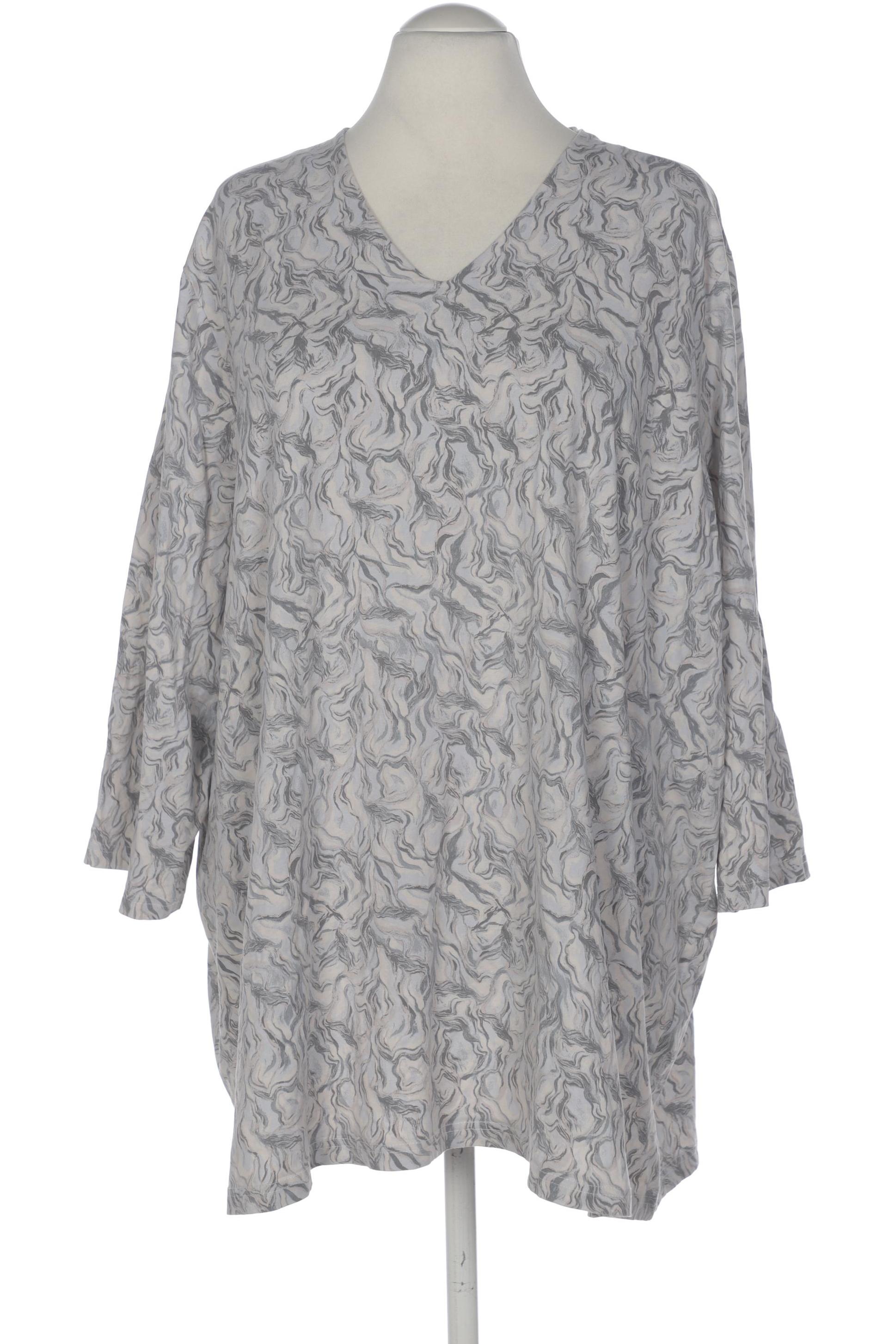 

Ulla Popken Damen Langarmshirt, grau, Gr. 58