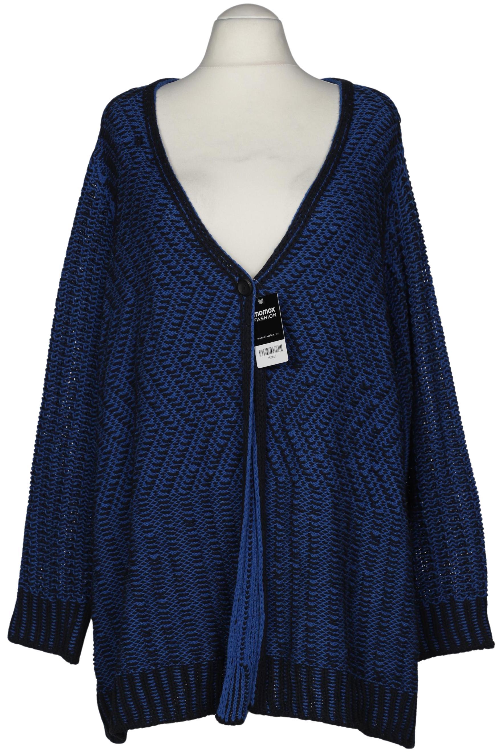 

Ulla Popken Damen Strickjacke, blau, Gr. 52