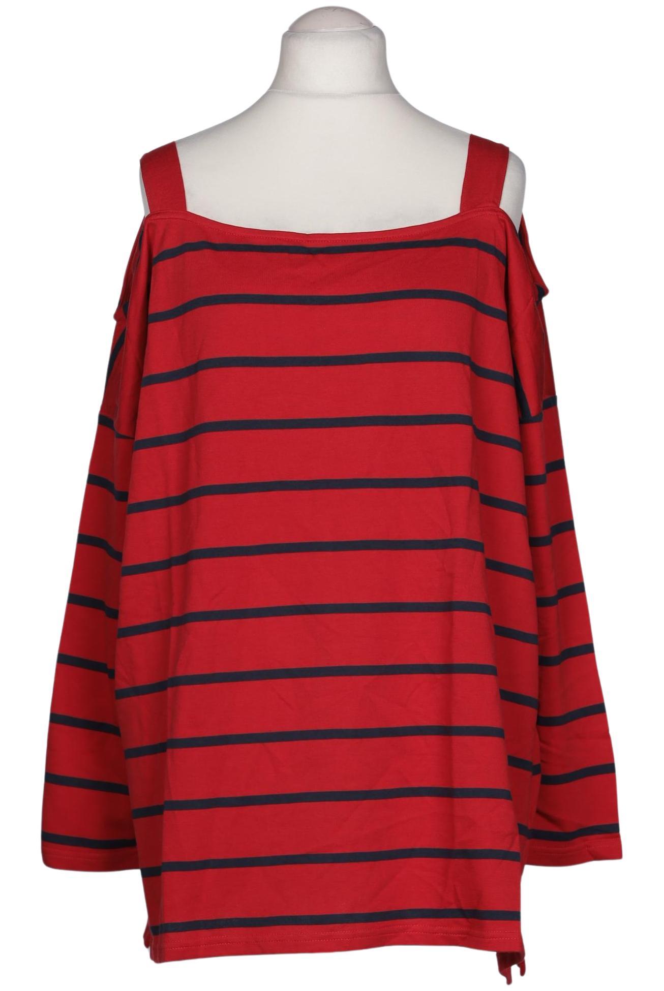 

Ulla Popken Damen Langarmshirt, rot, Gr. 54