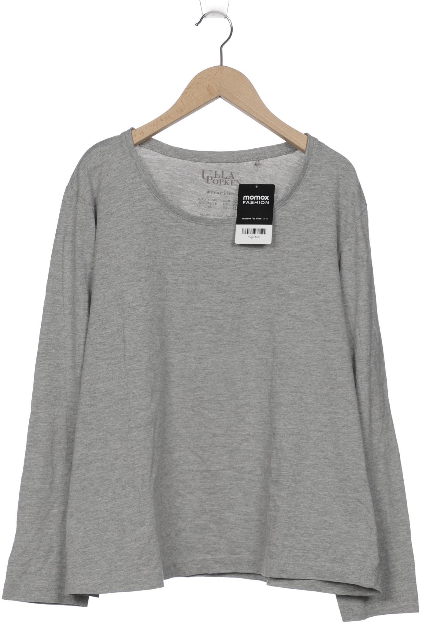 

Ulla Popken Damen Langarmshirt, grau, Gr. 46