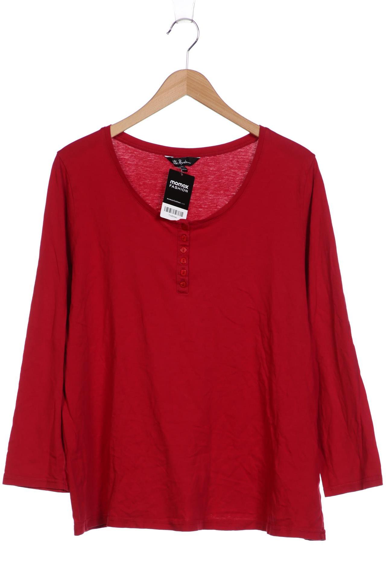 

Ulla Popken Damen Langarmshirt, rot, Gr. 46