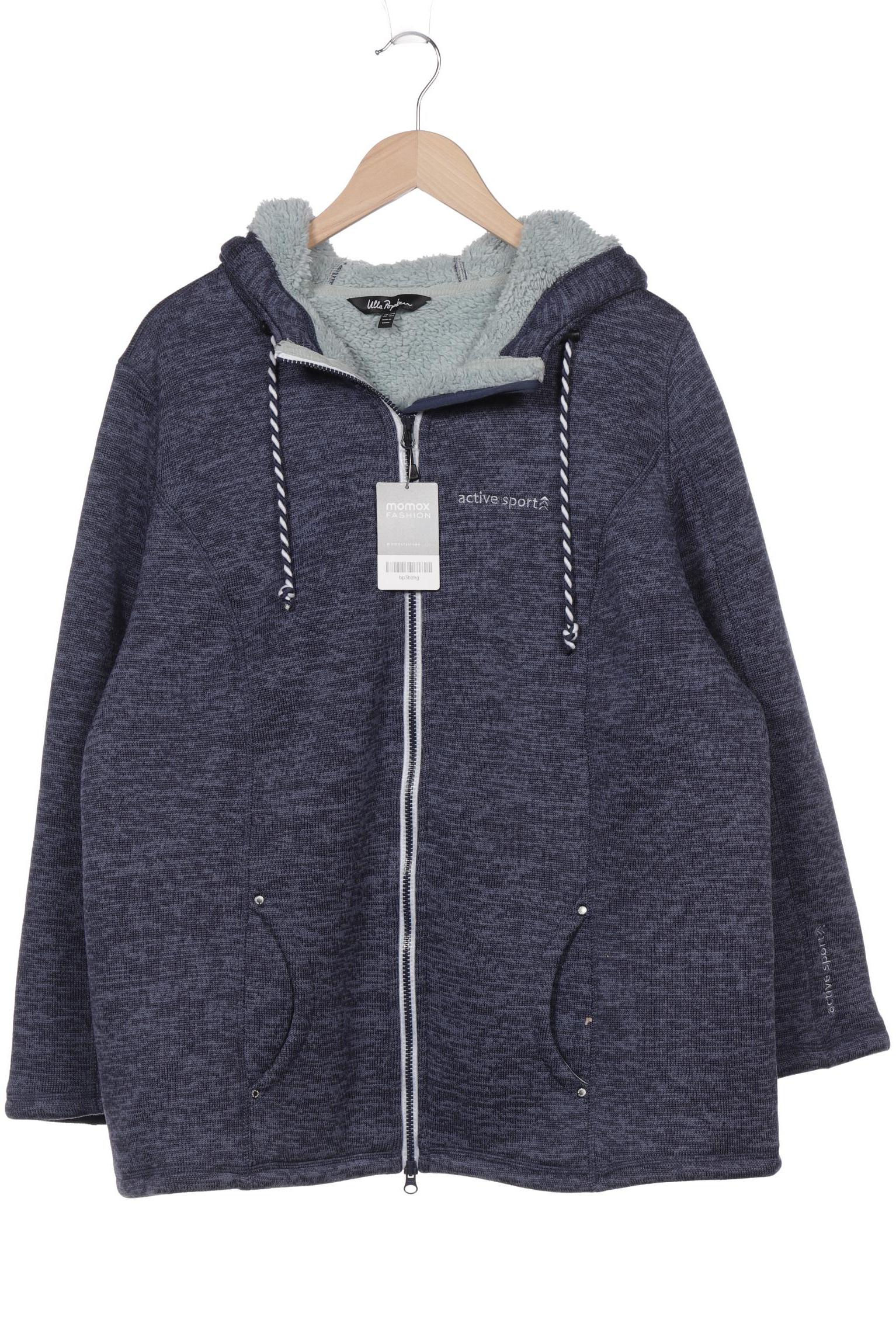 

Ulla Popken Damen Kapuzenpullover, blau, Gr. 46
