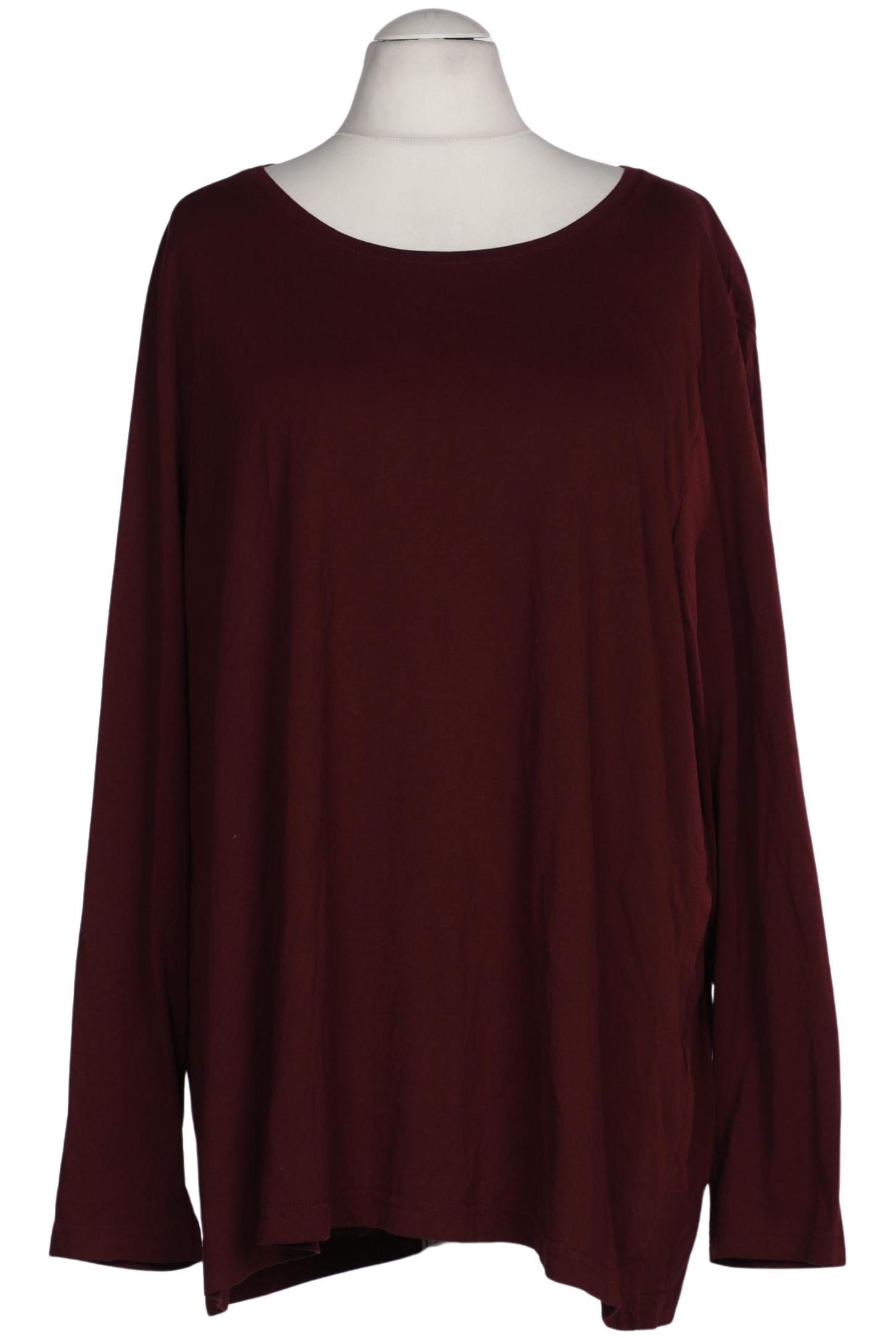 

Ulla Popken Damen Langarmshirt, bordeaux, Gr. 58