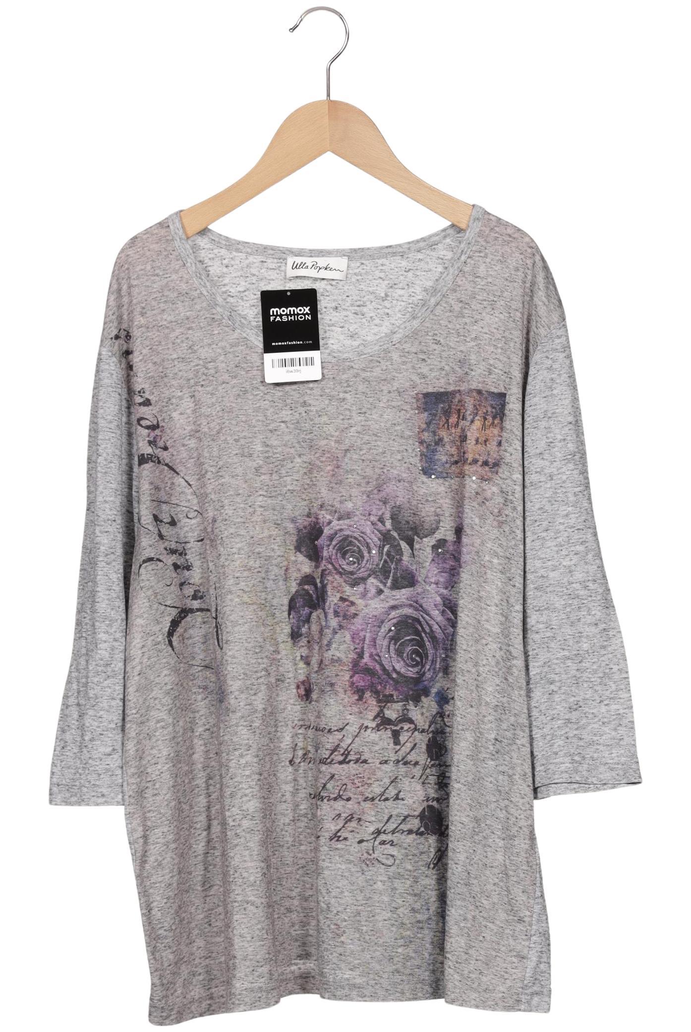 

Ulla Popken Damen Langarmshirt, grau, Gr. 46