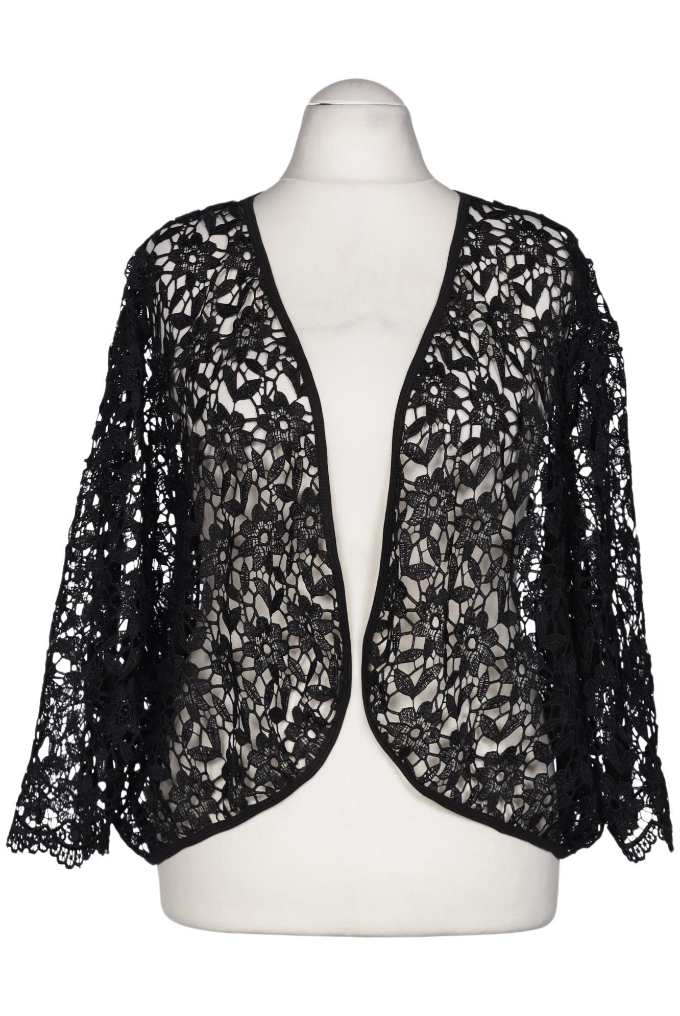 

Ulla Popken Damen Strickjacke, schwarz, Gr. 62