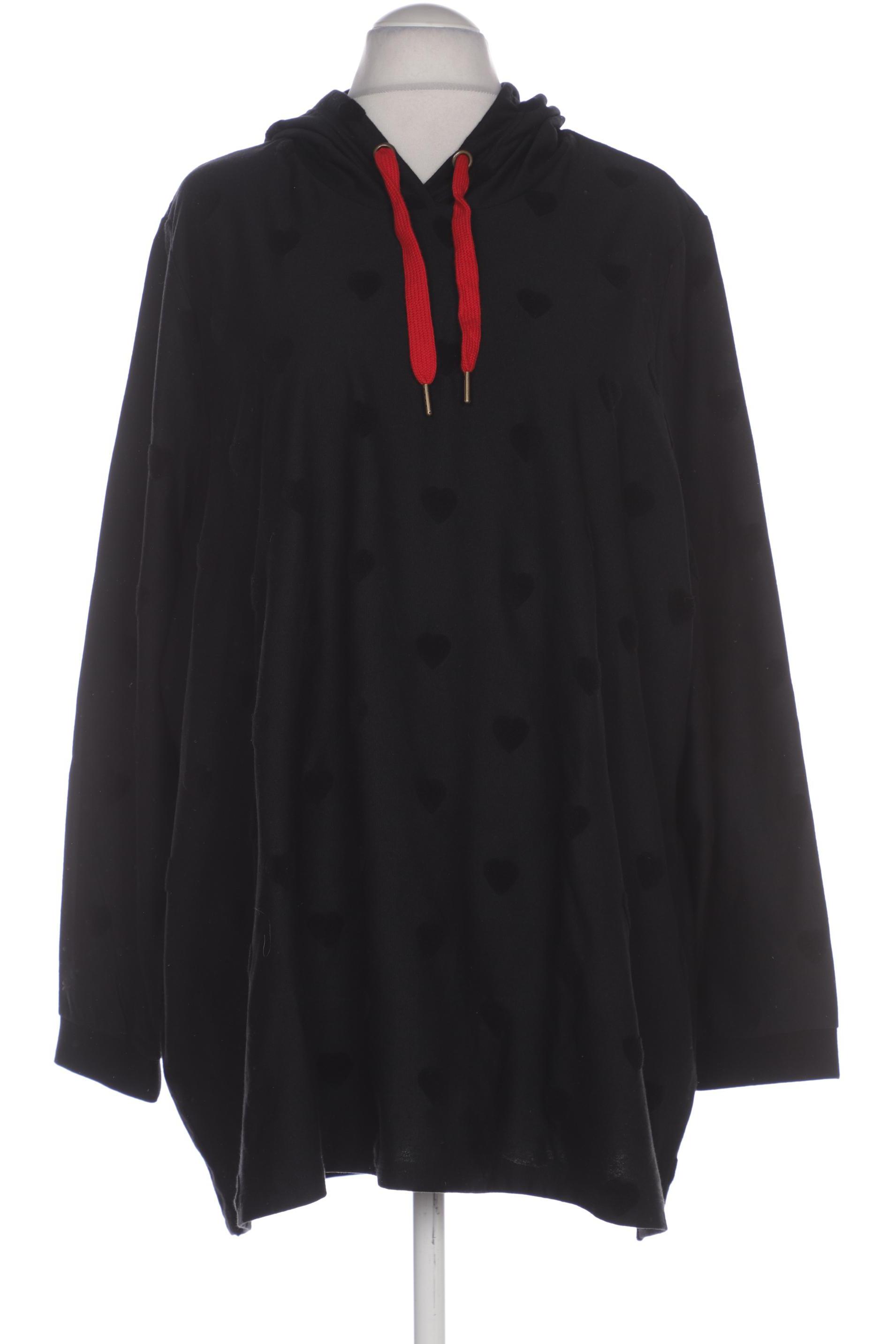 

Ulla Popken Damen Kapuzenpullover, schwarz, Gr. 58