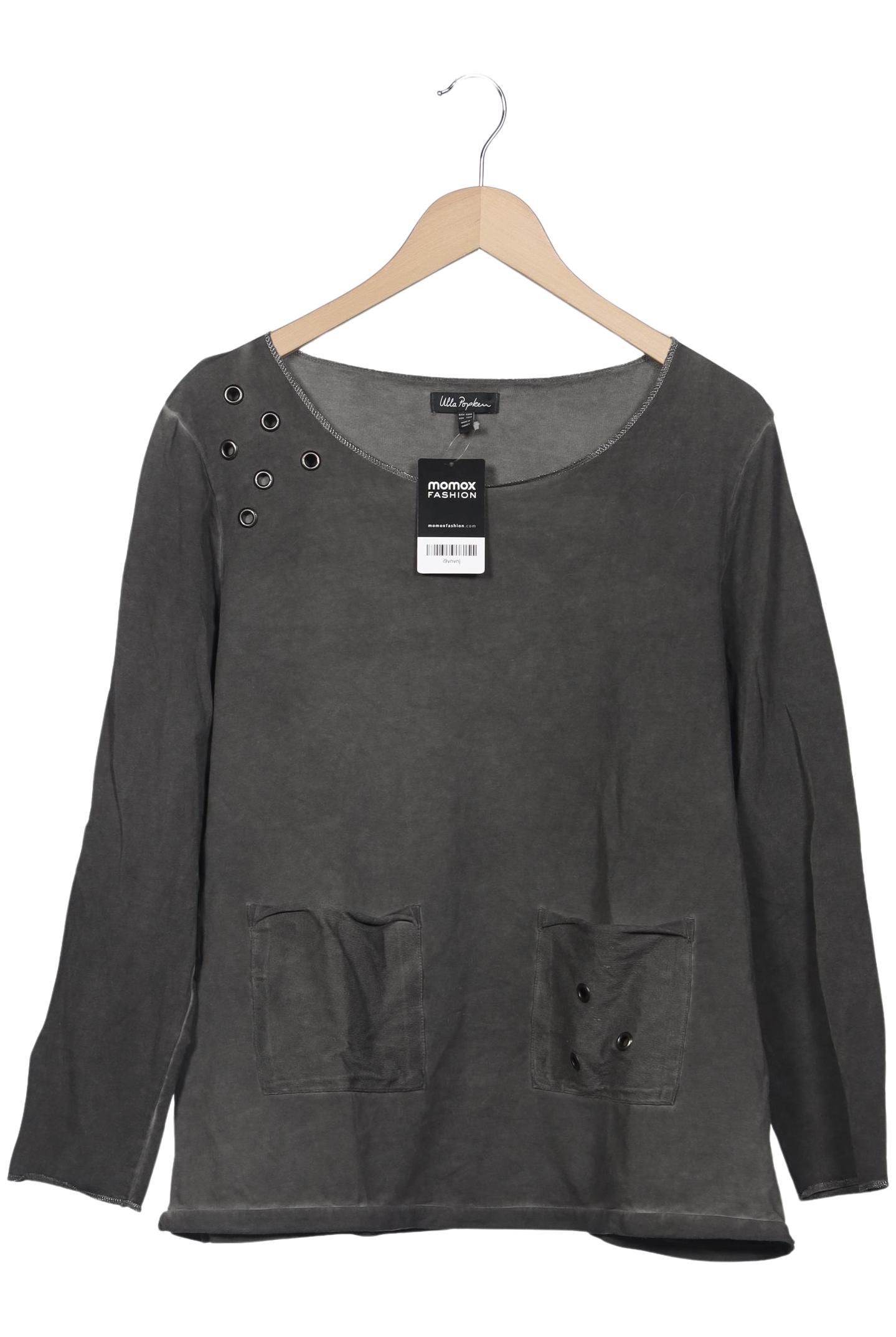 

Ulla Popken Damen Langarmshirt, grau, Gr. 42