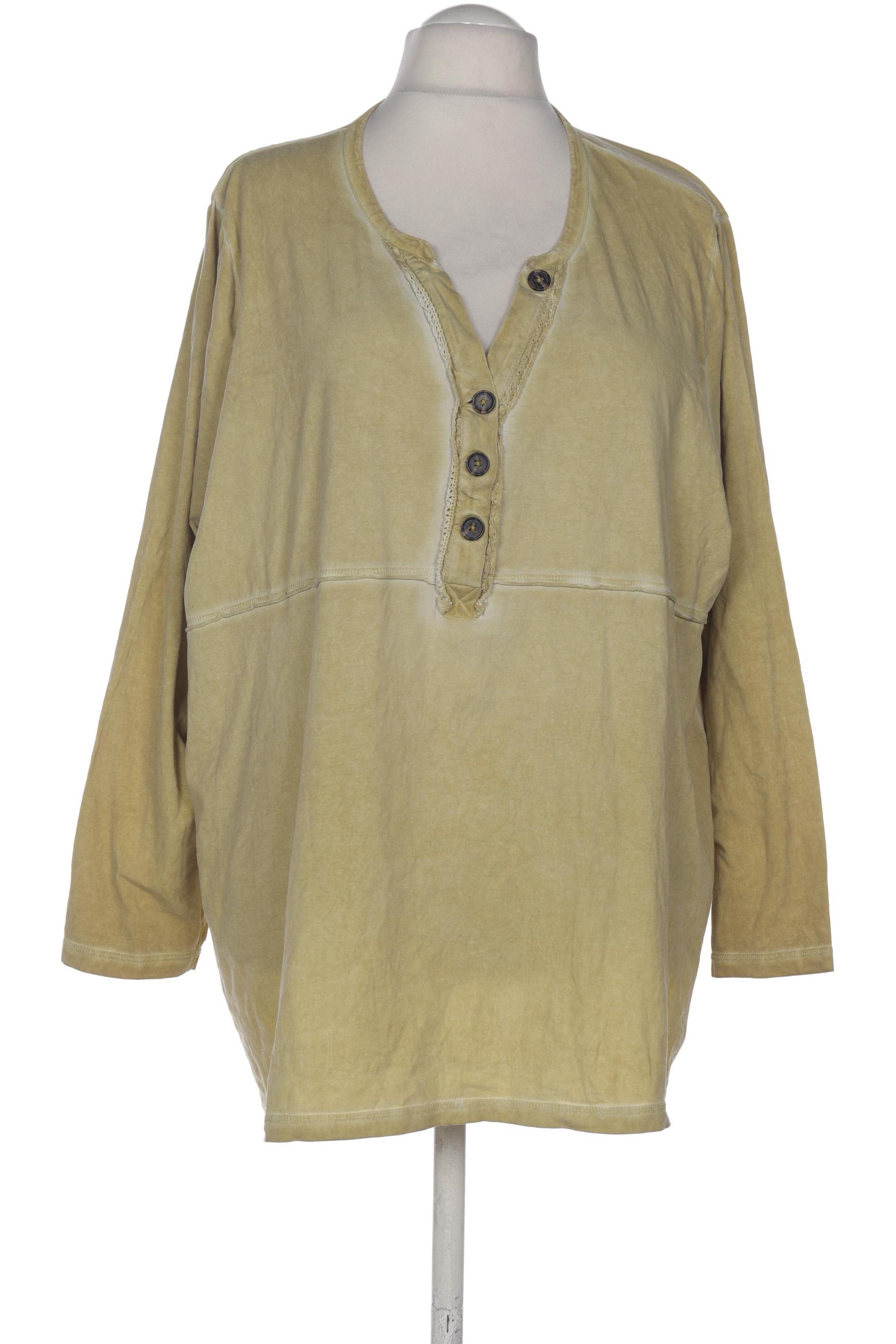 

Ulla Popken Damen Langarmshirt, gelb, Gr. 54