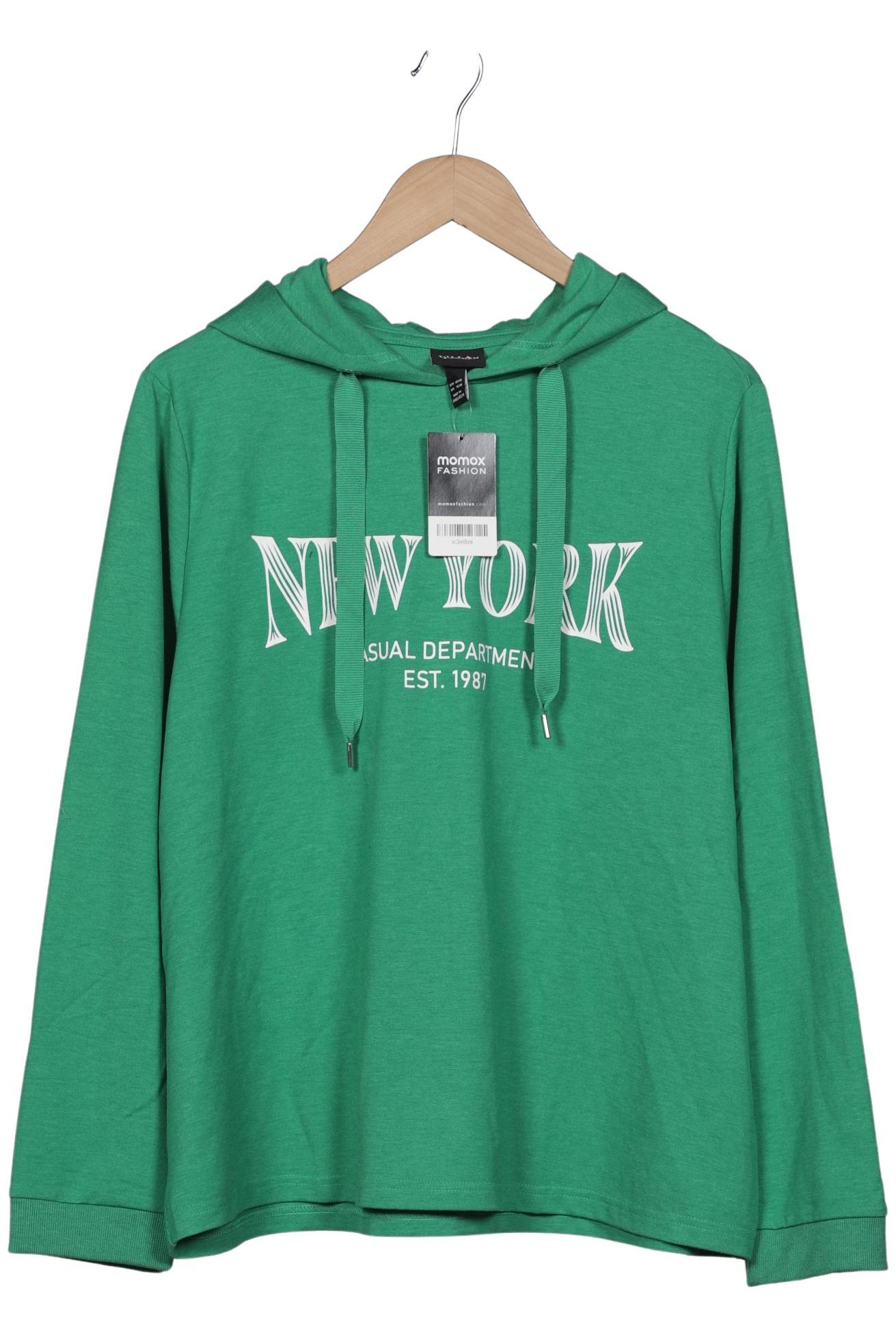 

Ulla Popken Damen Kapuzenpullover, grün, Gr. 46