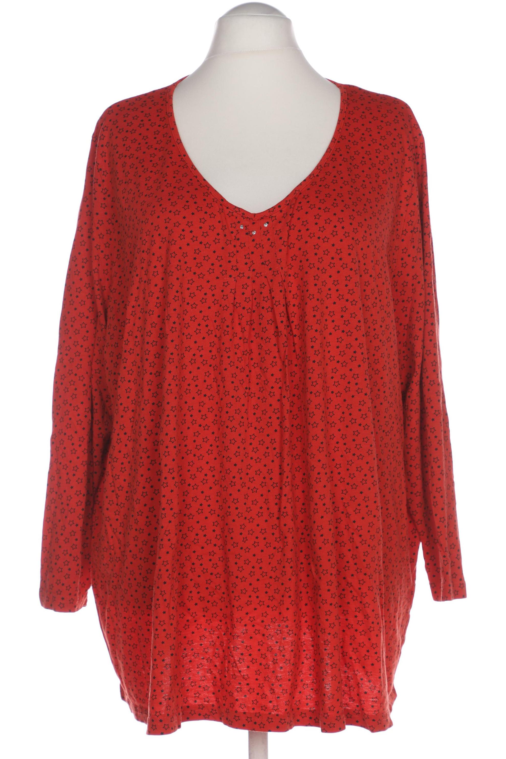 

Ulla Popken Damen Langarmshirt, rot, Gr. 58