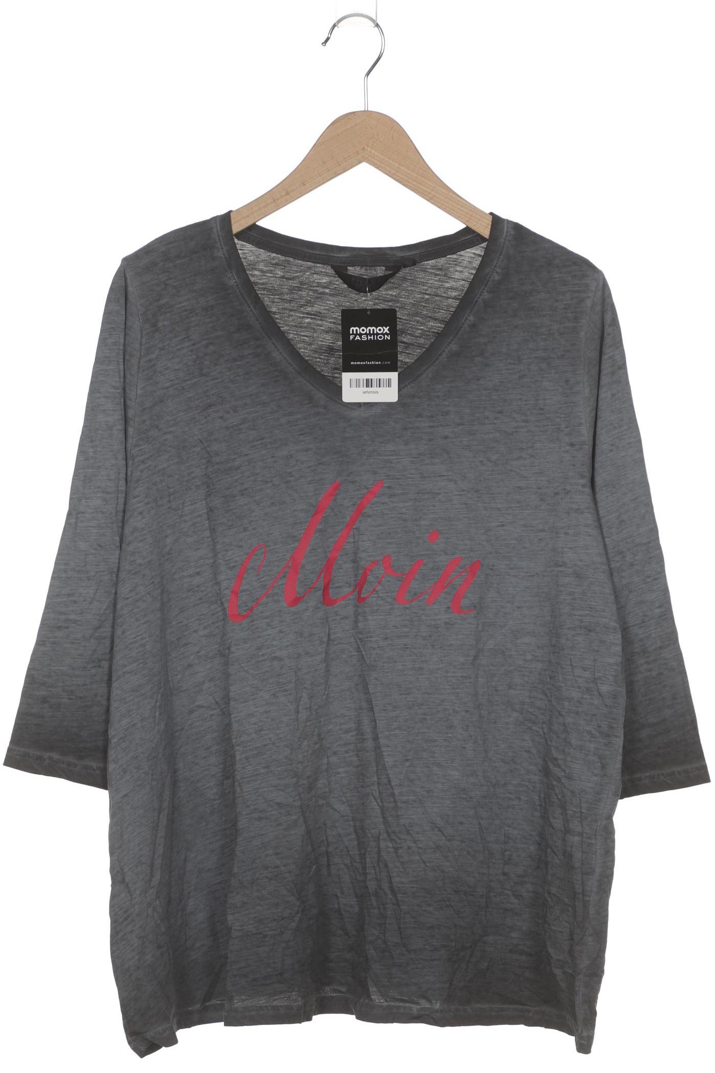 

Ulla Popken Damen Langarmshirt, grau, Gr. 46