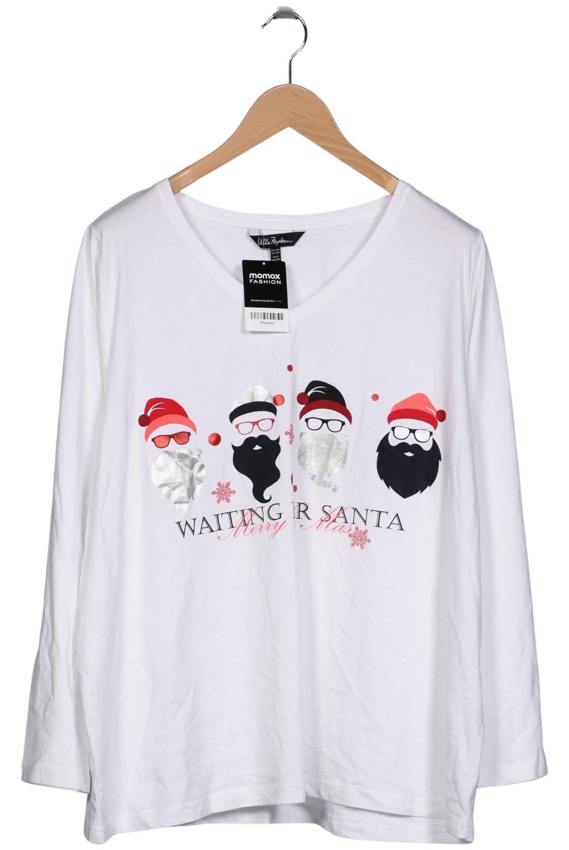 

Ulla Popken Damen Langarmshirt, weiß, Gr. 50