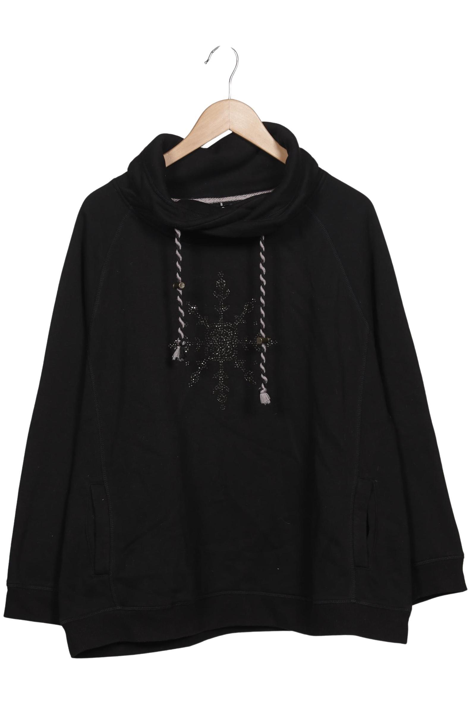 

Ulla Popken Damen Sweatshirt, schwarz, Gr. 46