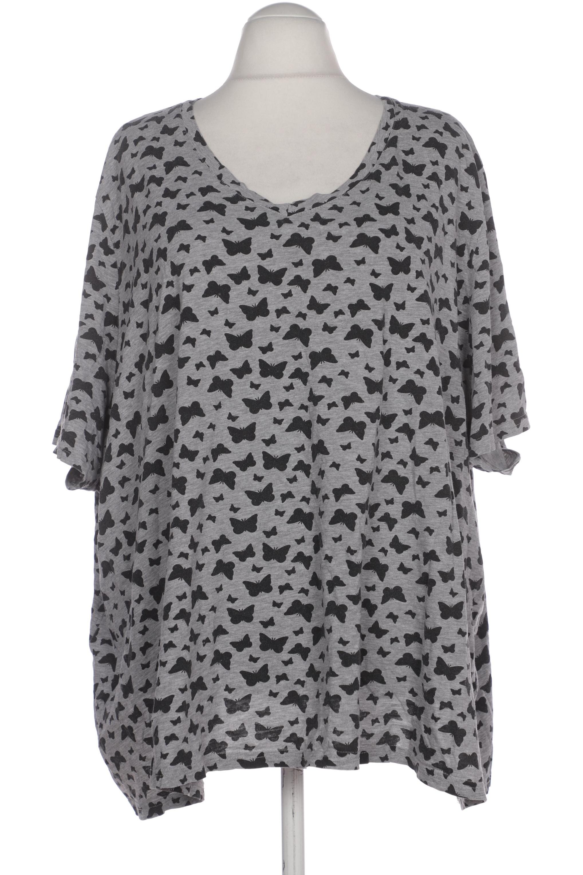 

Ulla Popken Damen T-Shirt, grau, Gr. 62