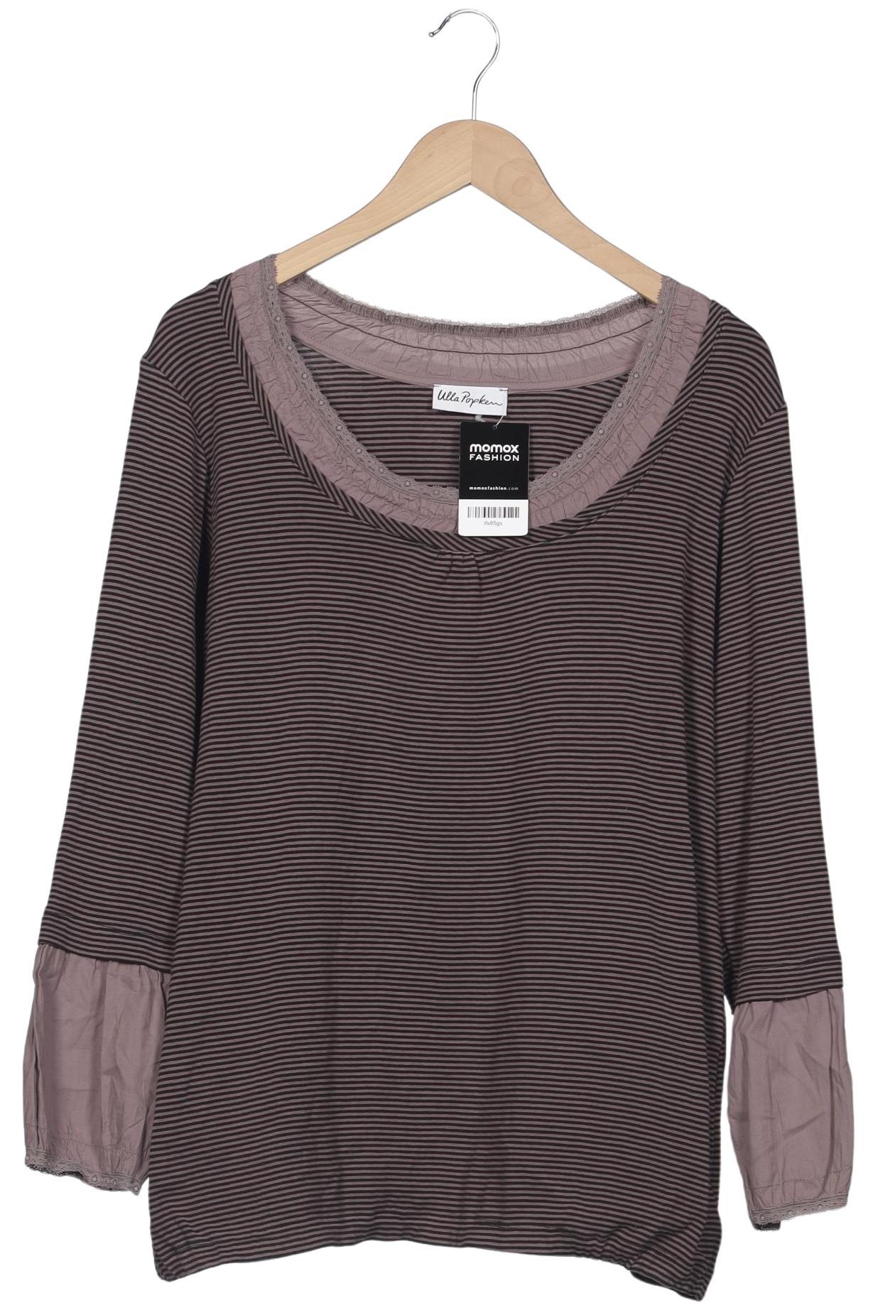 

Ulla Popken Damen Langarmshirt, braun, Gr. 46