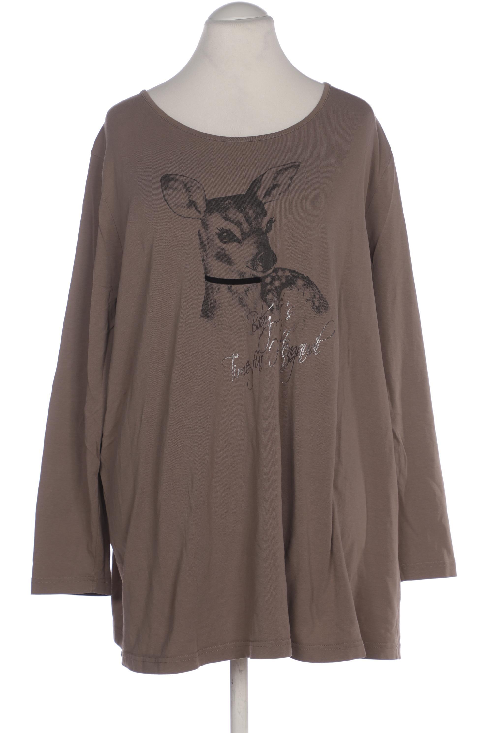 

Ulla Popken Damen Langarmshirt, braun, Gr. 54