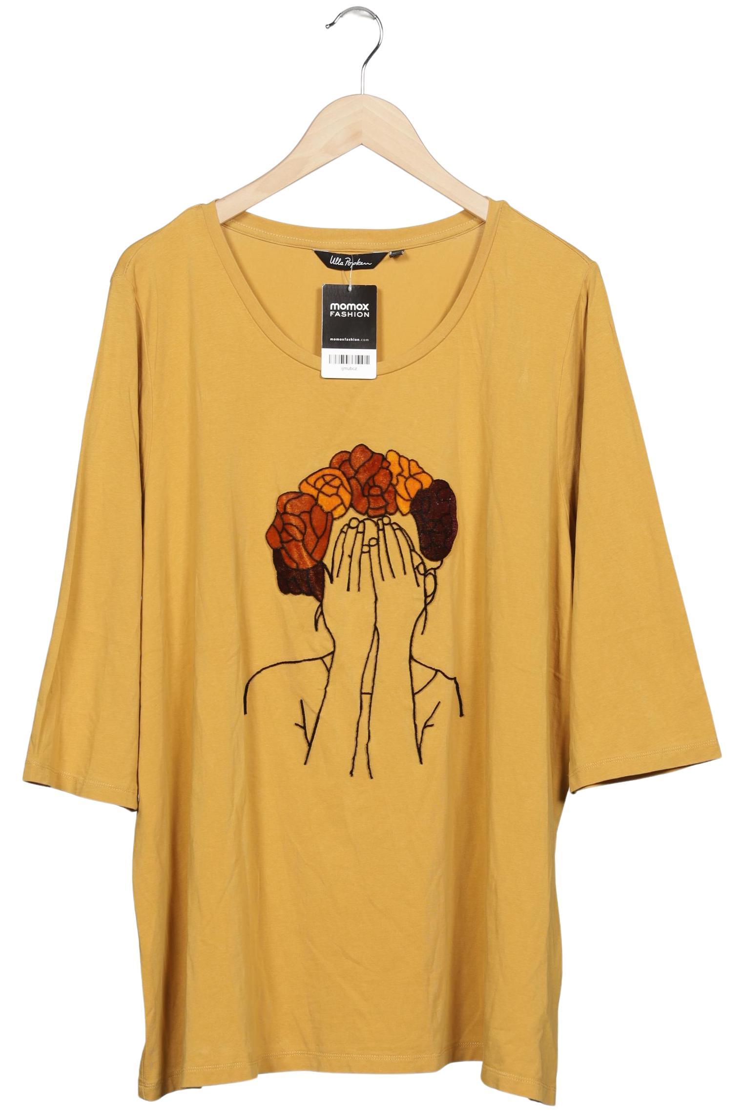 

Ulla Popken Damen Langarmshirt, gelb, Gr. 48